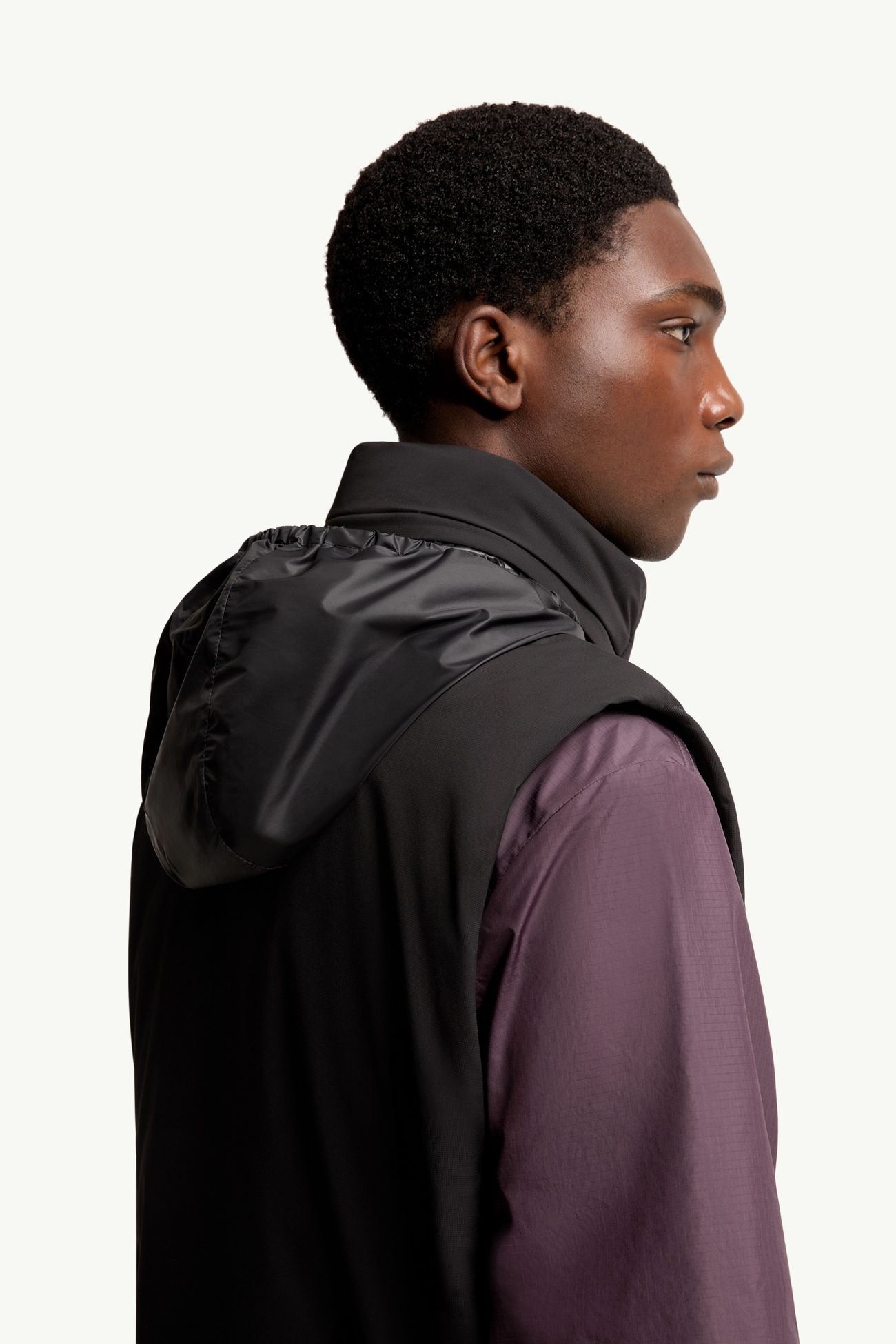 Gilet imbottito in piuma Alud Uomo Nero Moncler 6