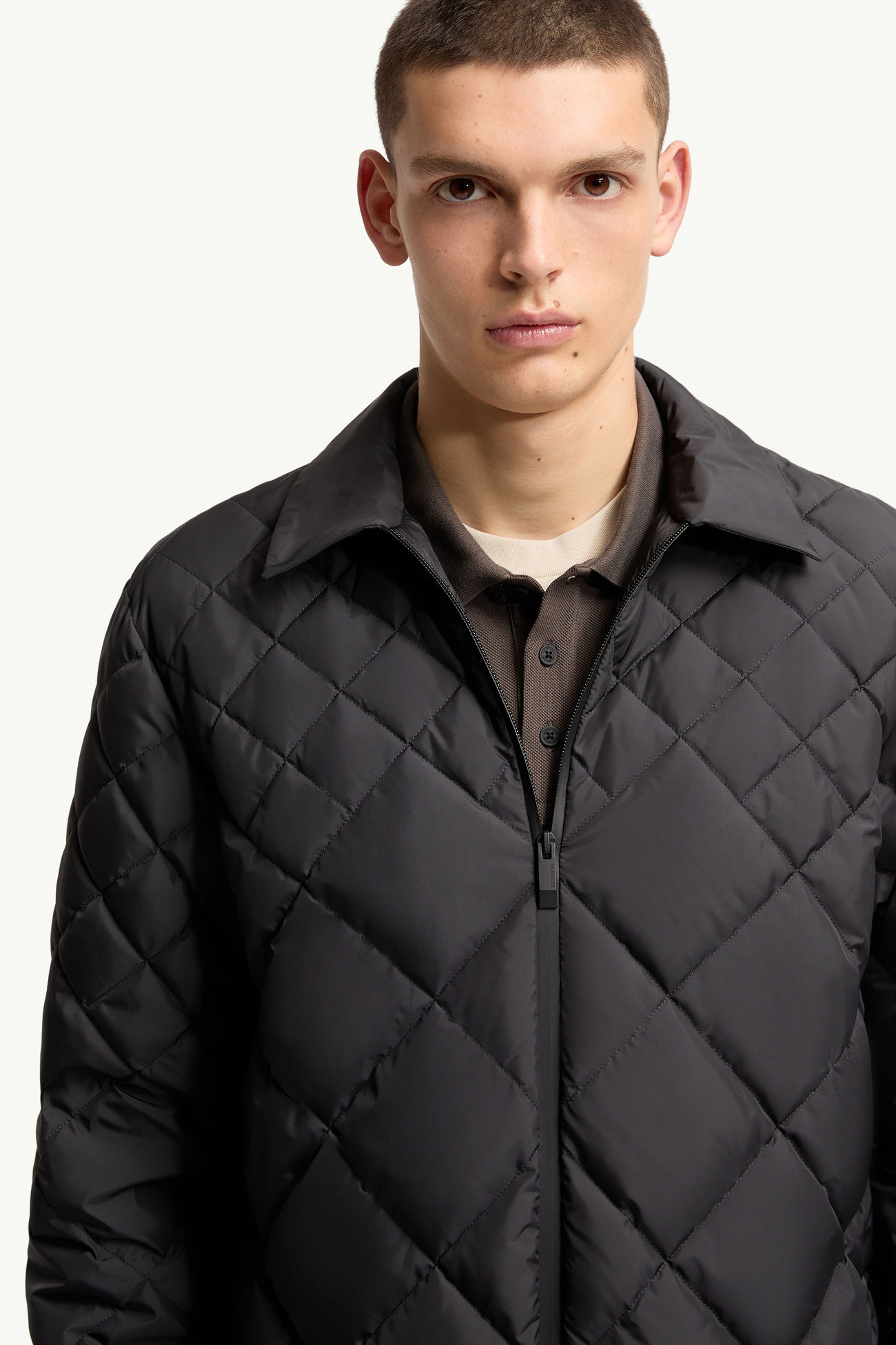 Veste-chemise à matelassage en losanges Atria Hommes Noir Moncler 5