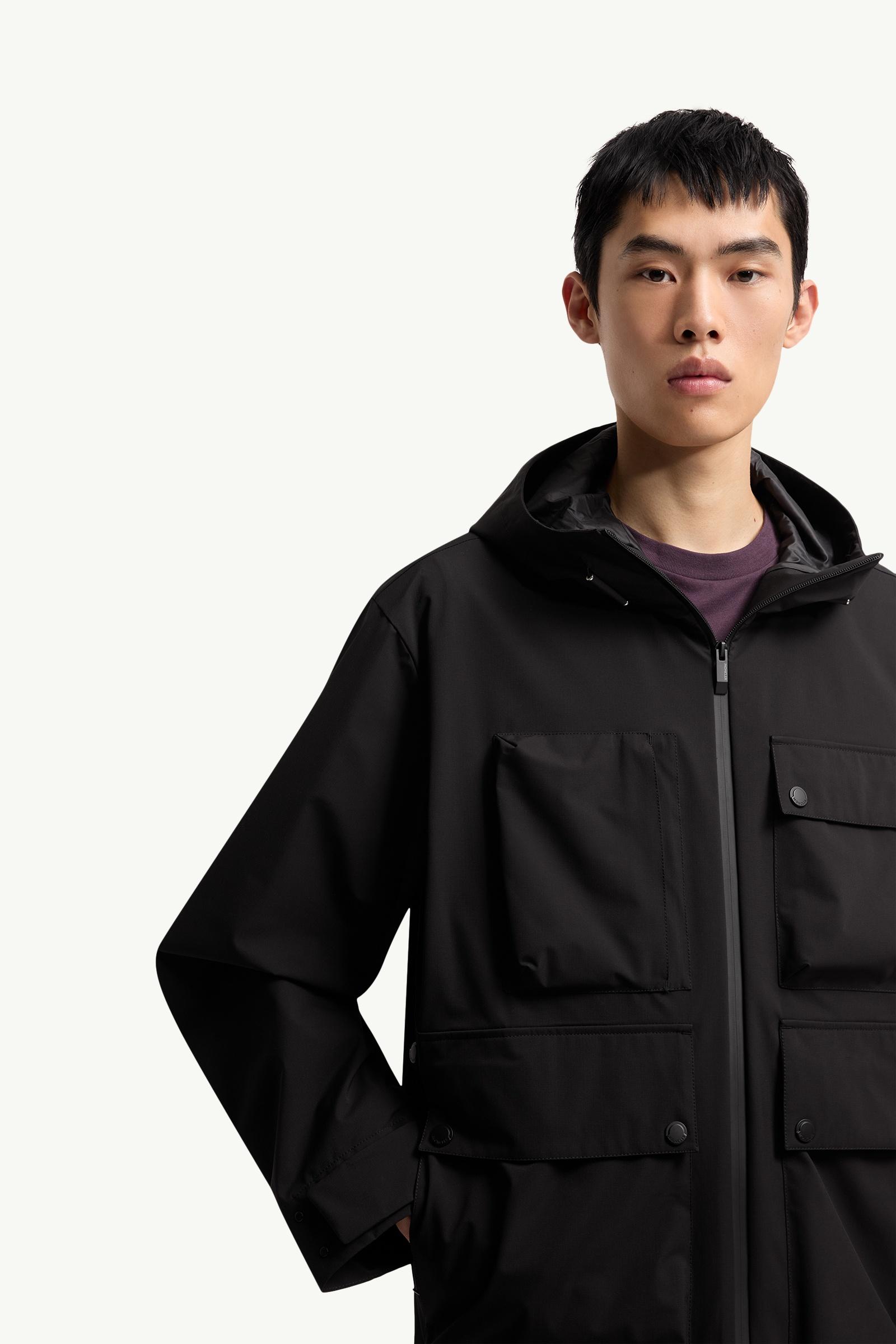 Black Arcturus Hooded Jacket - Windbreakers & Raincoats for Men