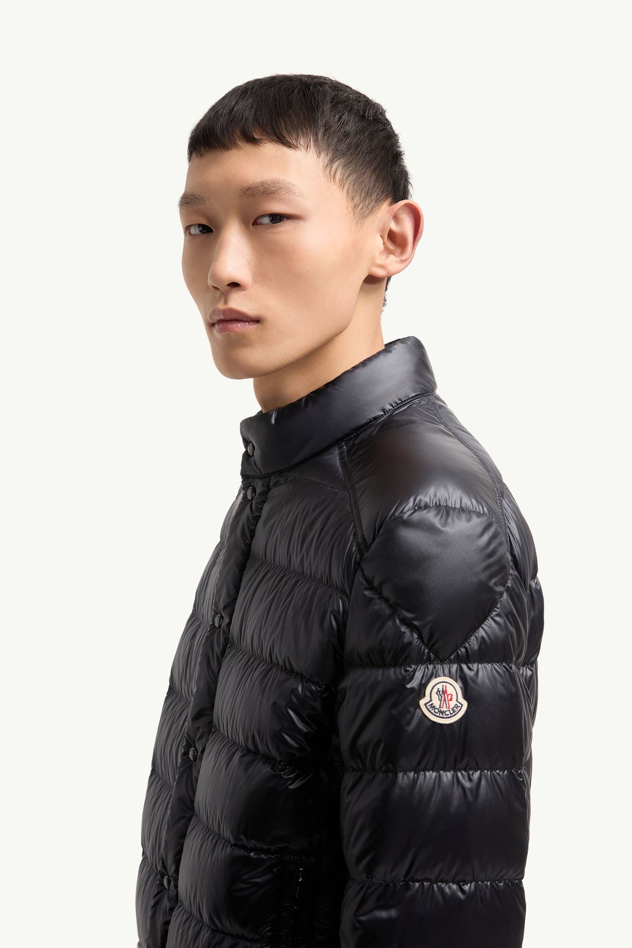 Selves Short Down Jacket Men Navy Blue Moncler 1