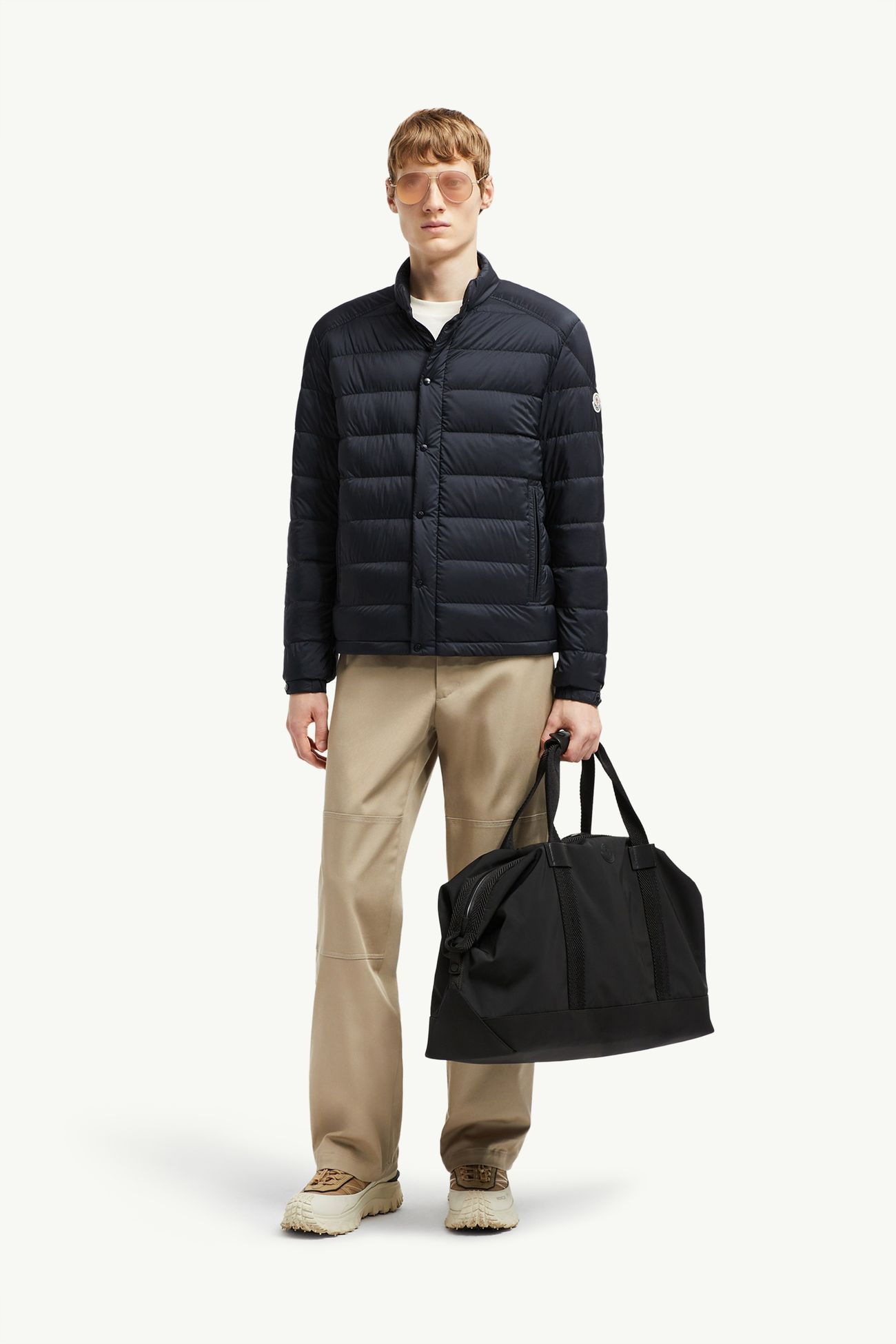 Piumino corto Selves Uomo Blu Scuro Opaco Moncler 0