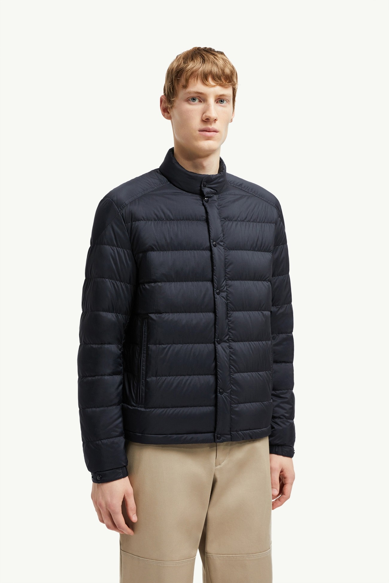 Plumífero corto Selves Hombre Azul Oscuro Mate Moncler 3