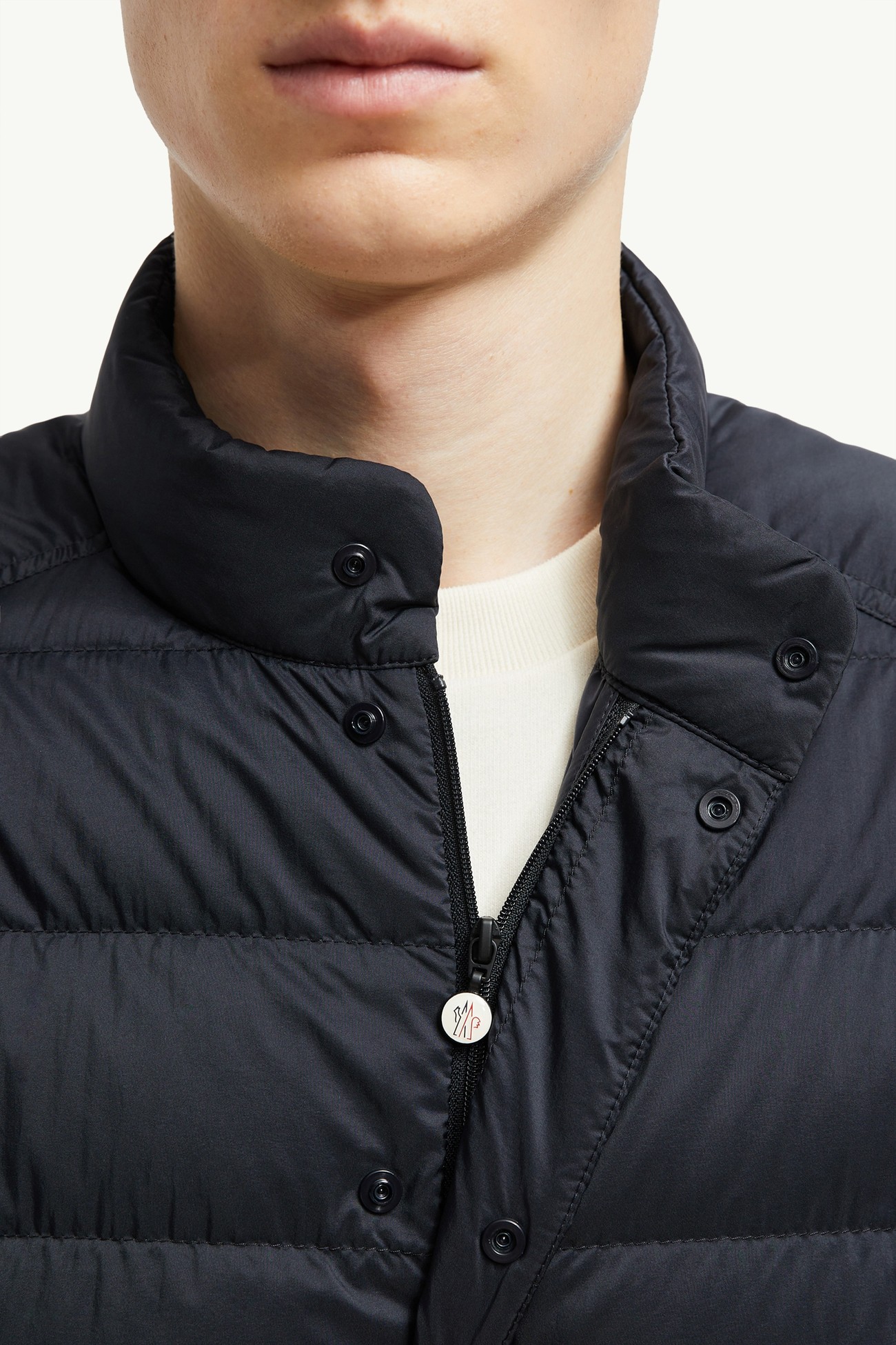 Plumífero corto Selves Hombre Azul Oscuro Mate Moncler 6