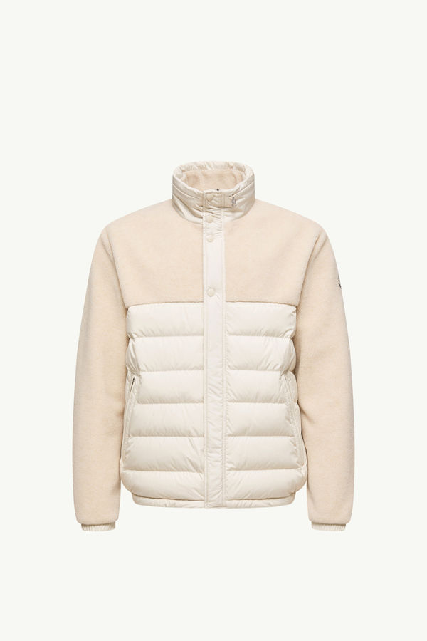 Mistral Teddy Short Down Jacket Men Light Beige Moncler 0