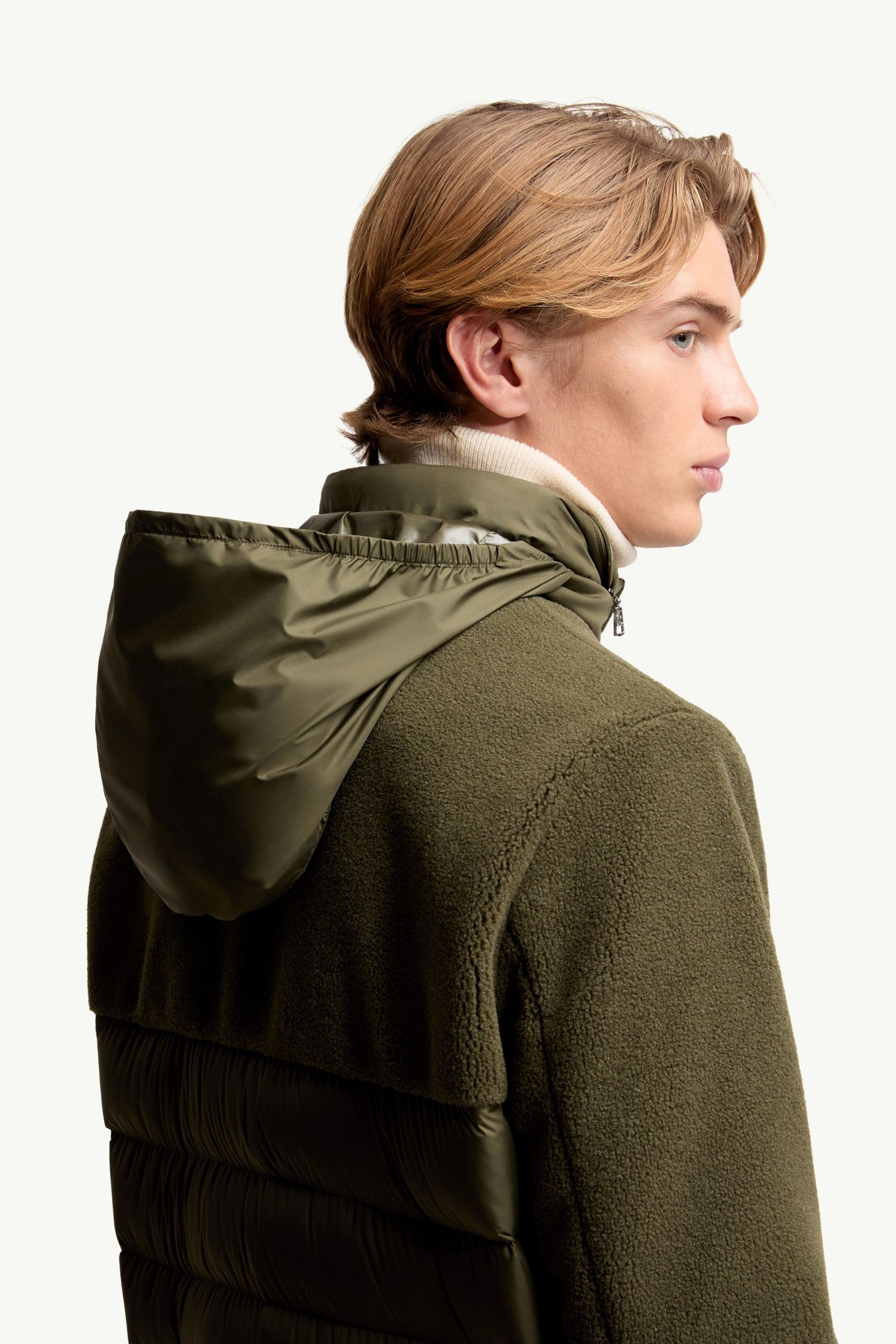 MONCLER モッズコート オリーブグリーン オリーブグリーン モッズコート フード付き MONCLER オリーブグリーン