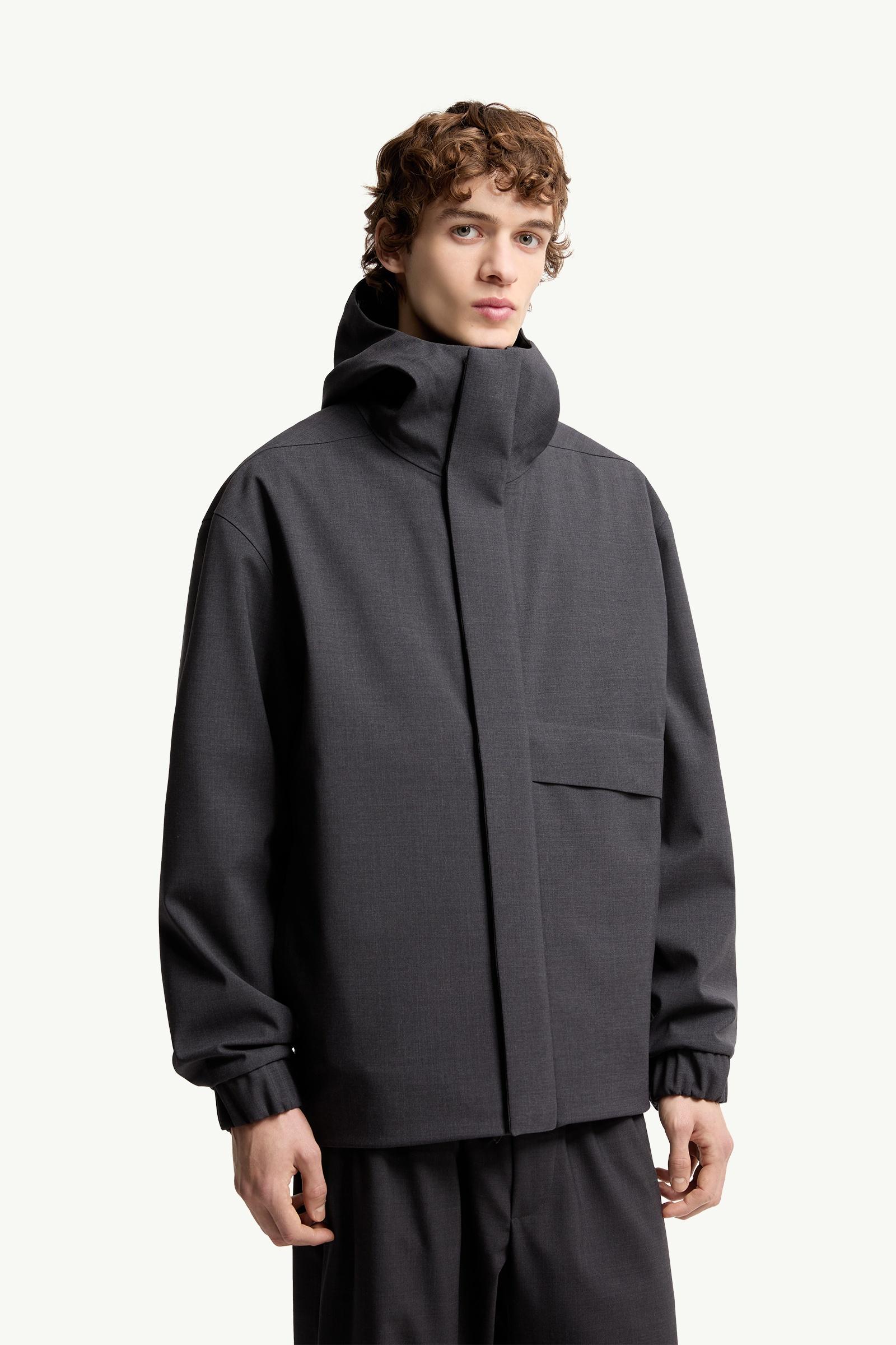 Dark Gray Sillon Hooded Jacket - Windbreakers & Raincoats for Men