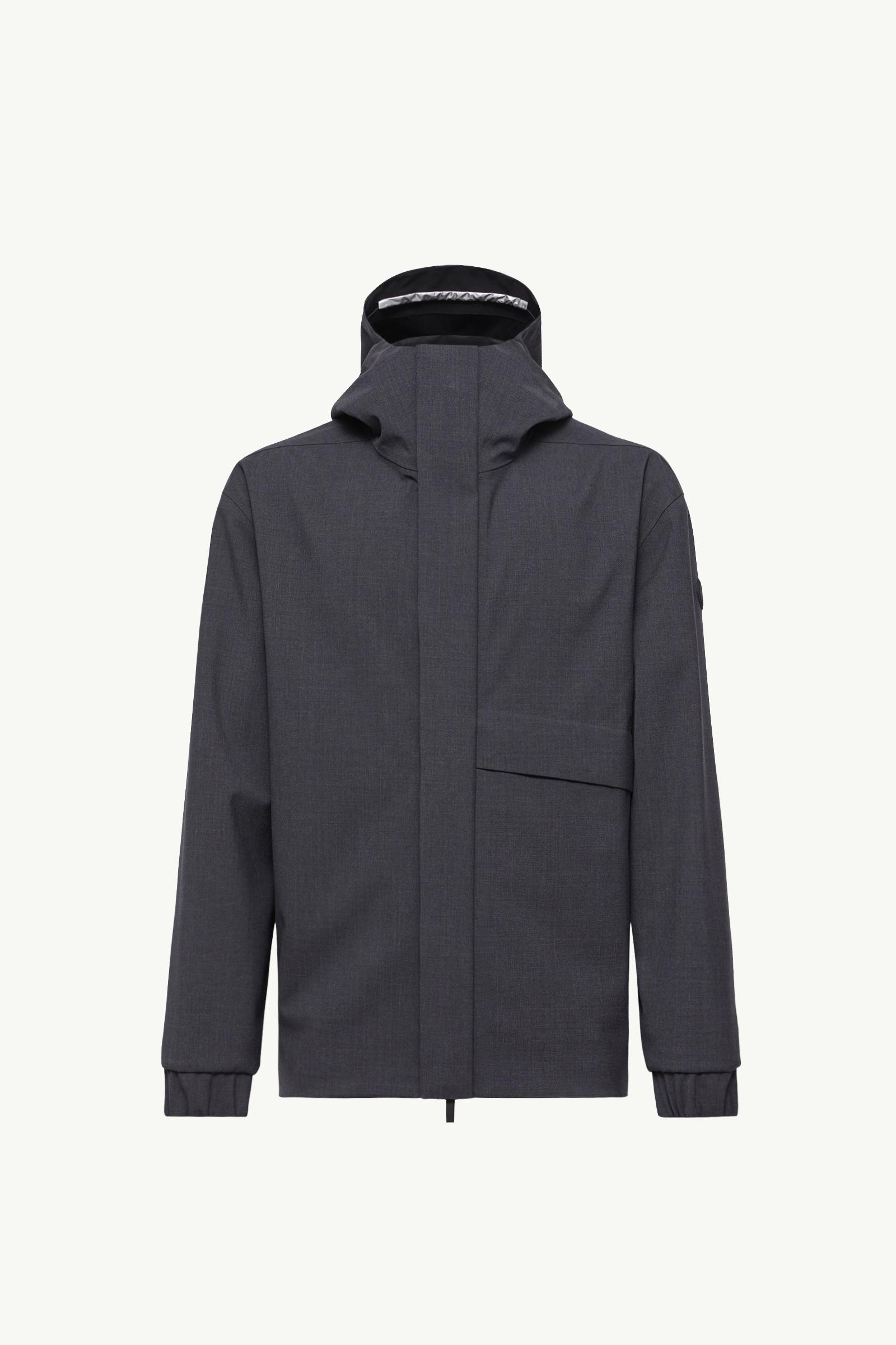 Dark Gray Sillon Hooded Jacket - Windbreakers & Raincoats for Men