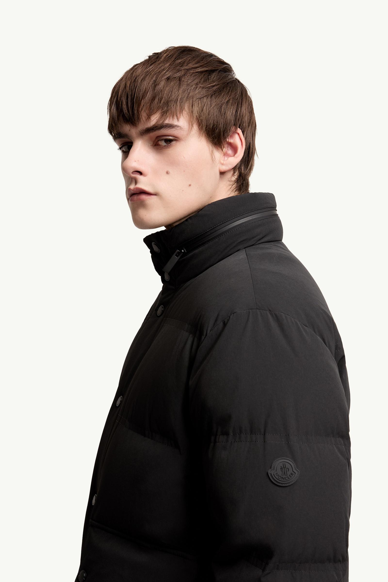 Black Adhara Short Down Jacket - Short Down Jackets for Men