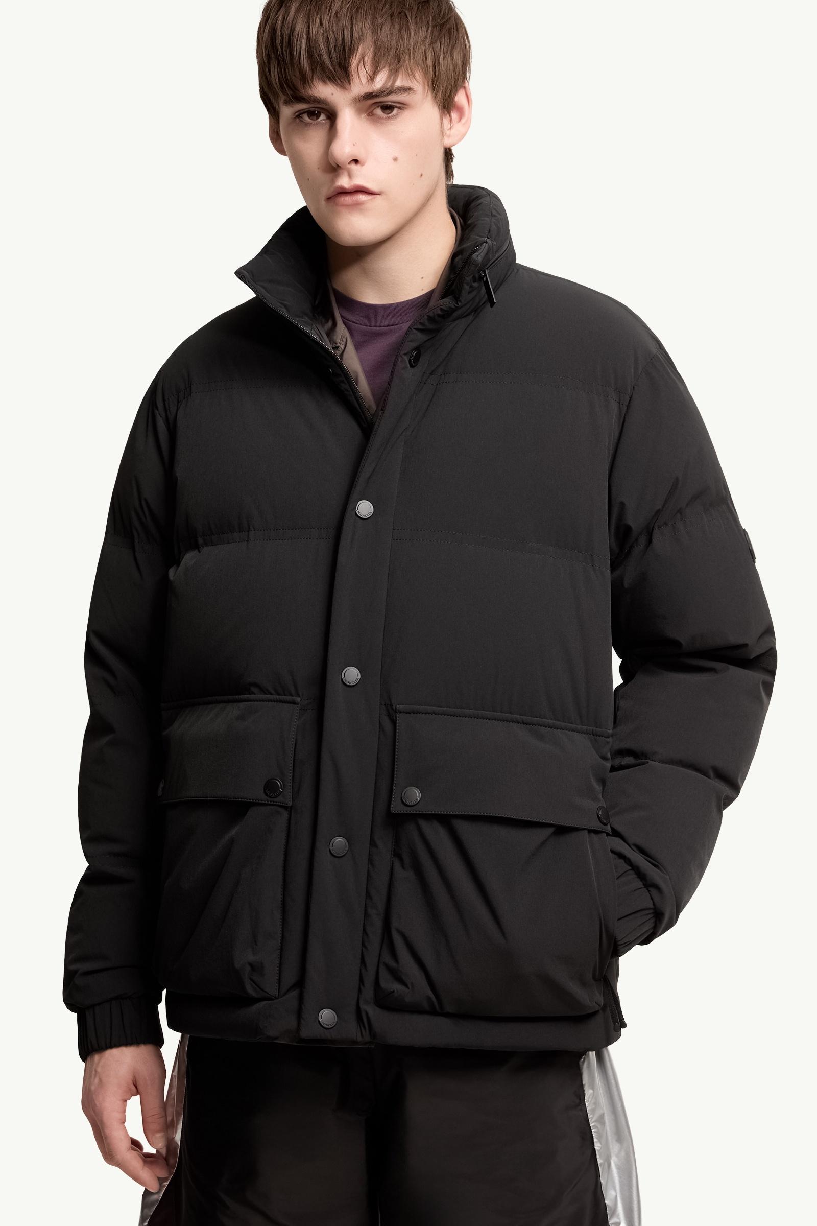 Black Adhara Short Down Jacket - Short Down Jackets for Men