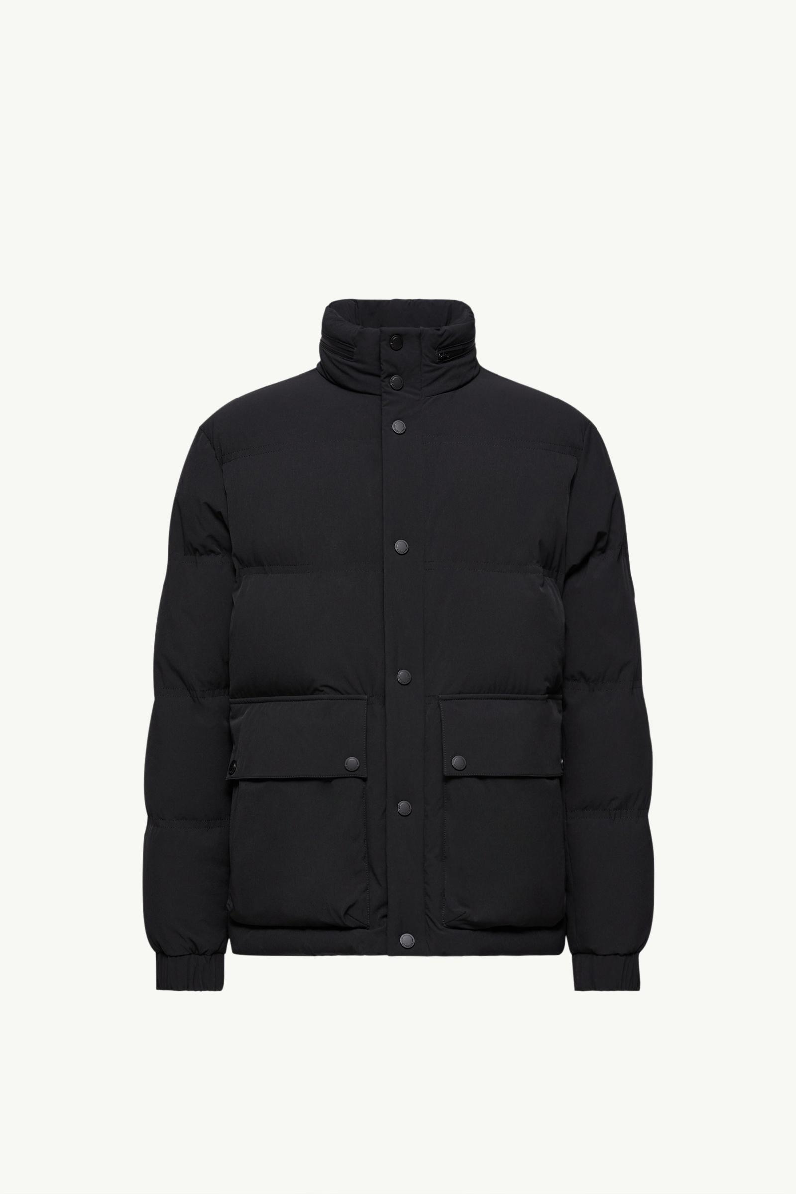 Black Adhara Short Down Jacket - Short Down Jackets for Men