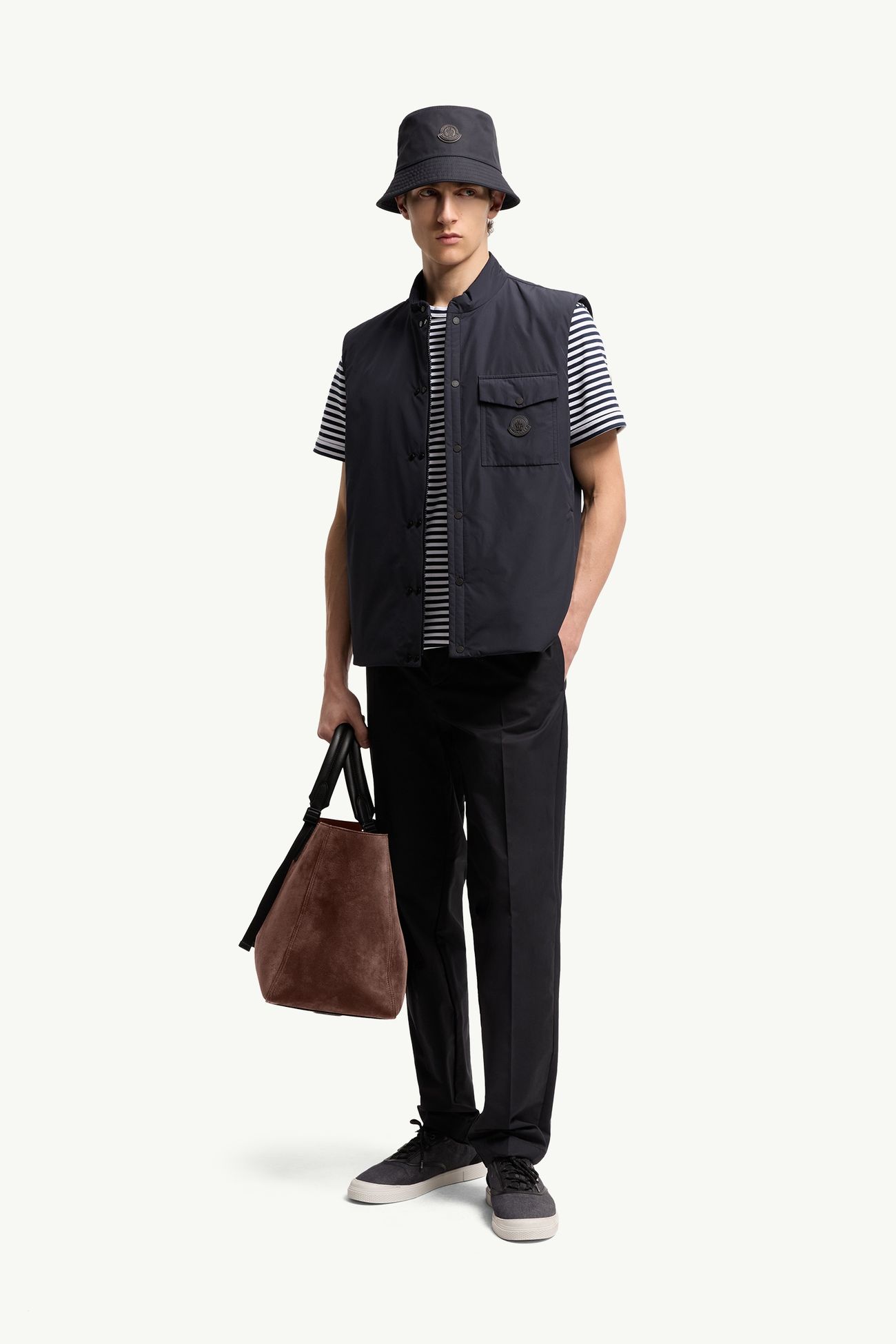 Chaleco plumífero Sahel Hombre Azul marino Moncler 0