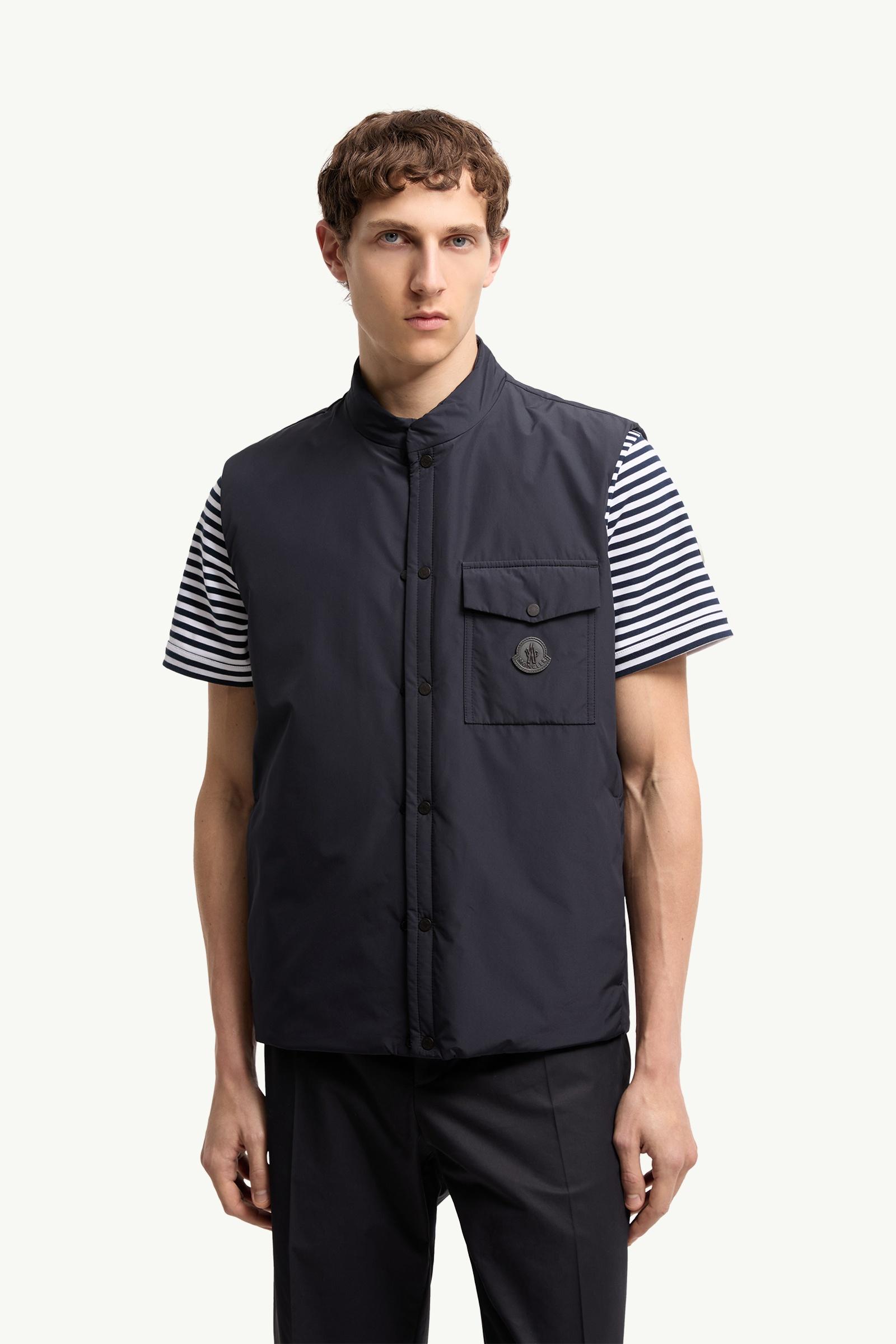 Navy Blue Sahel Down Gilet - Vests for Men | Moncler JP