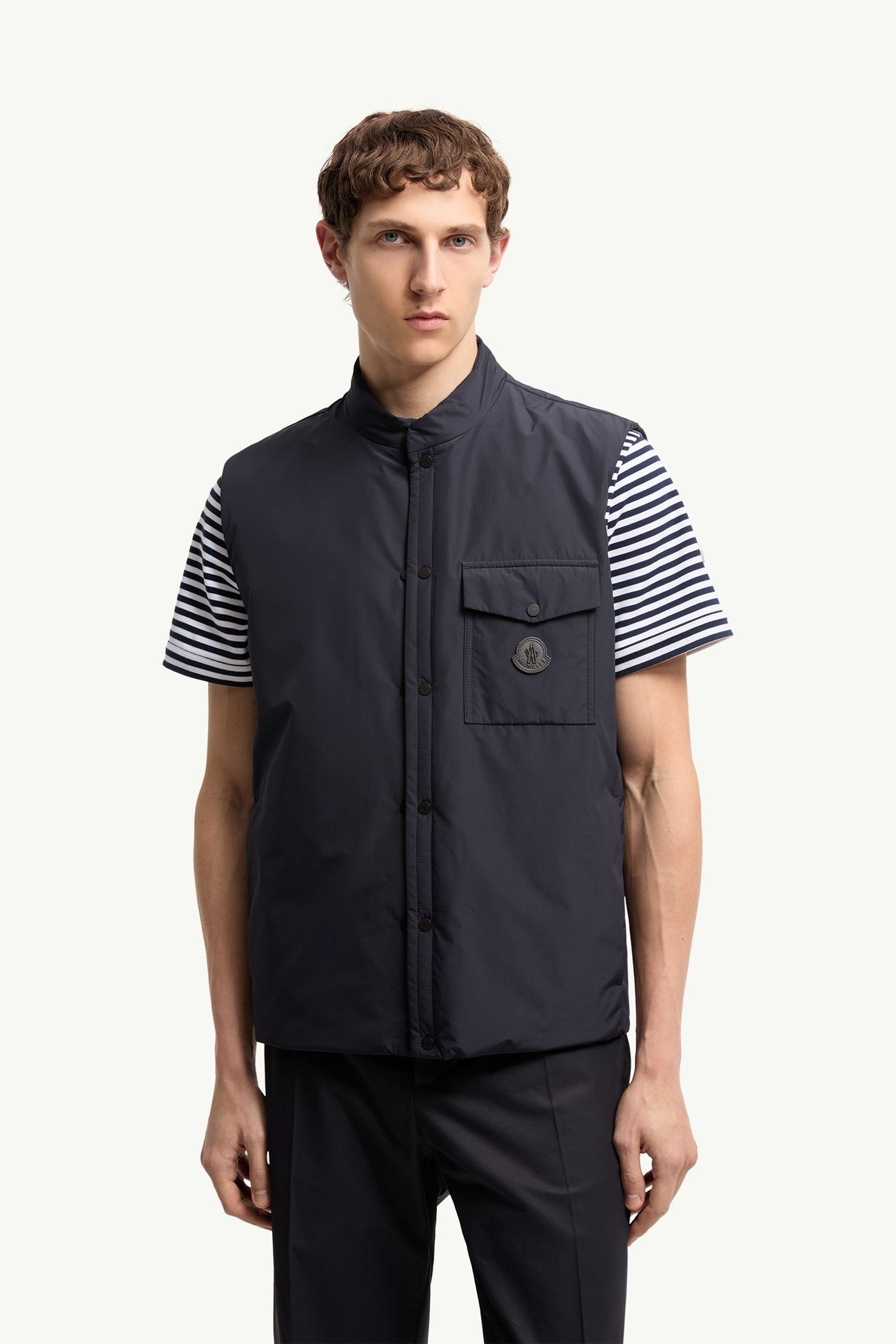 Sahel ベスト メンズ ネイビーブルー Moncler 3