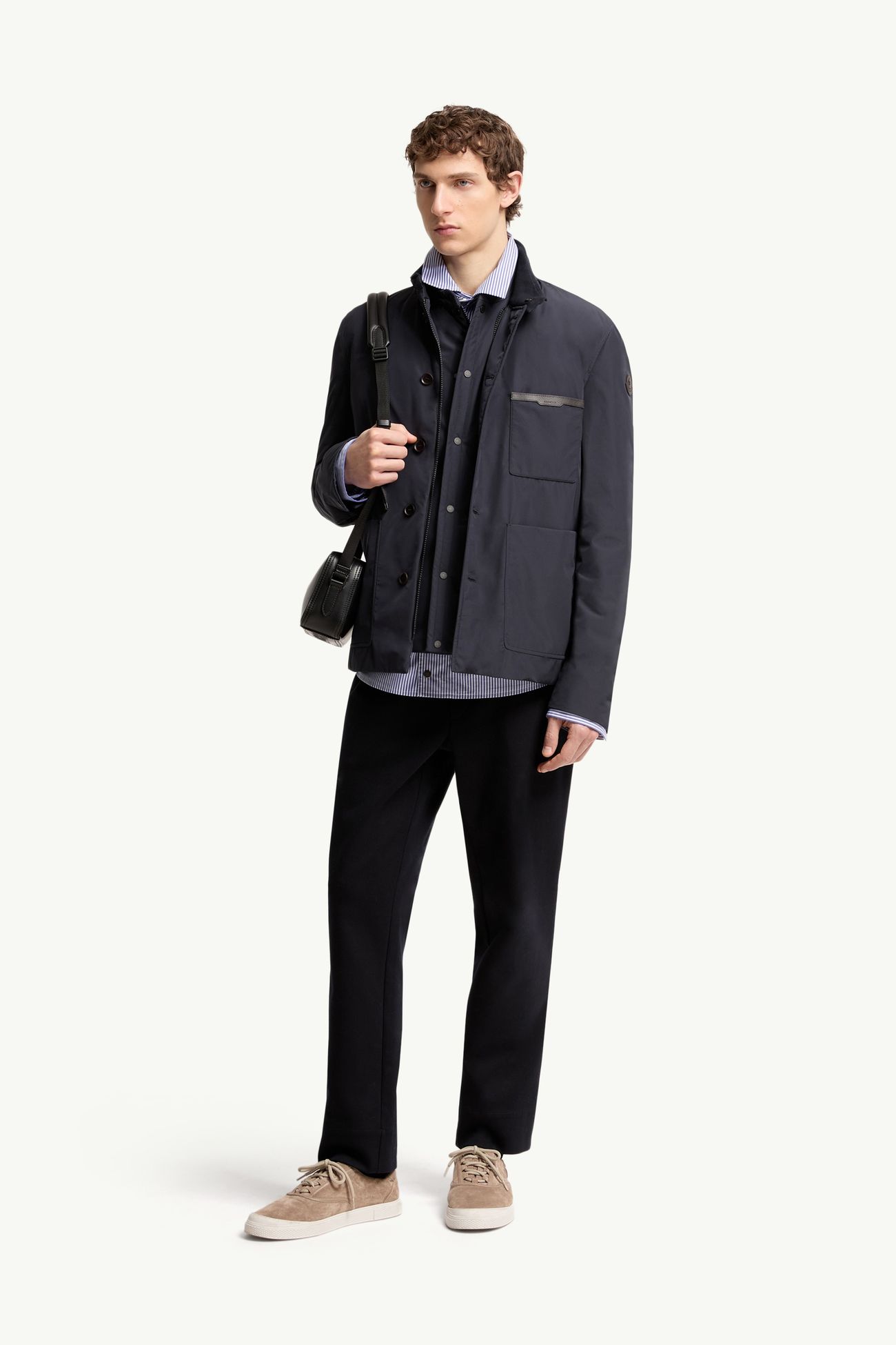 Westerlies Daunen-Hemdjacke Herren Navyblau Moncler 0