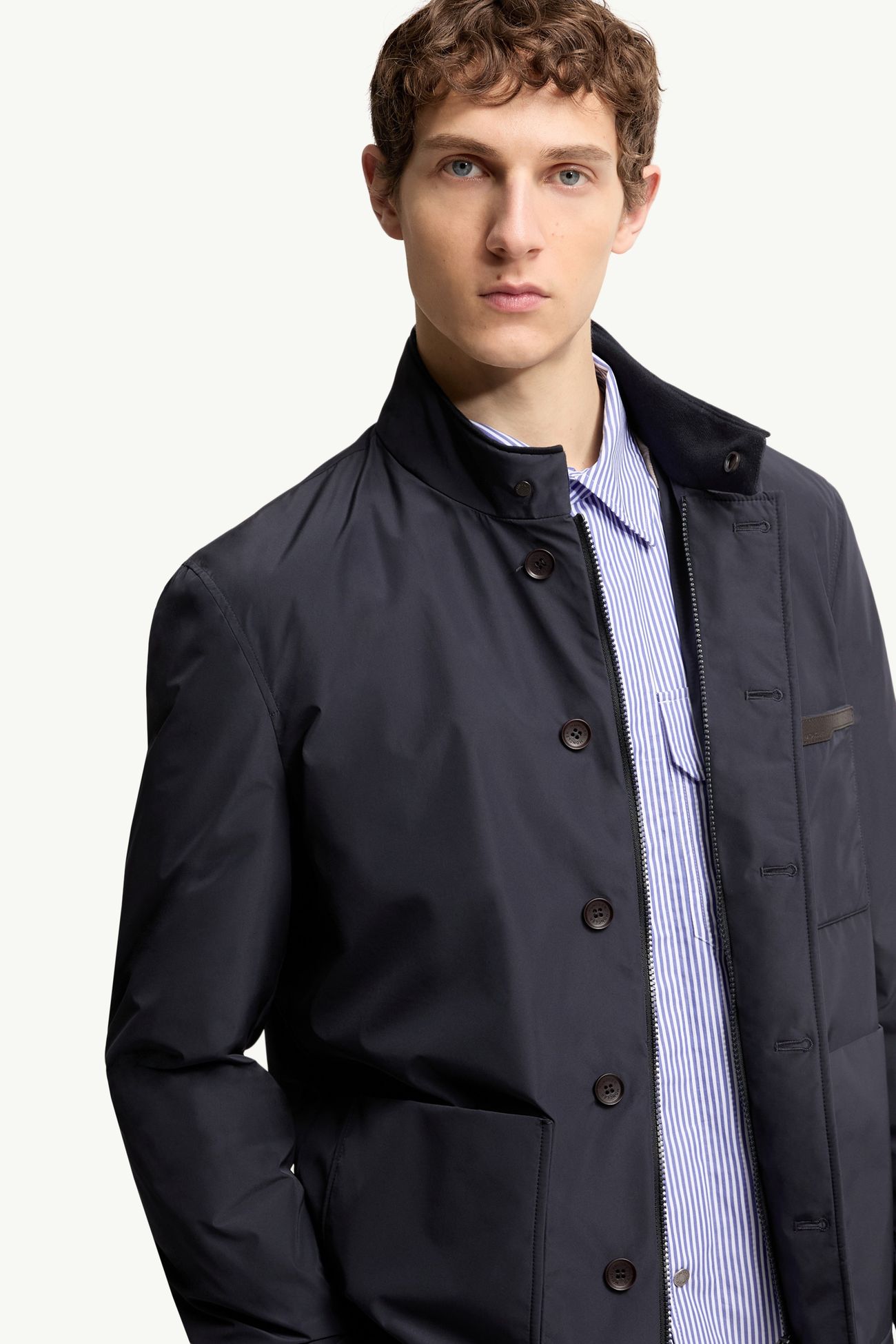 Westerlies Daunen-Hemdjacke Herren Navyblau Moncler 5