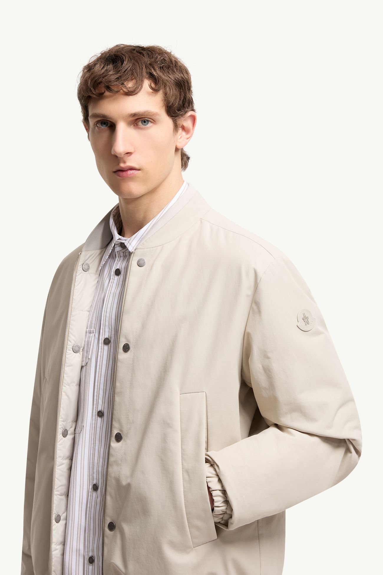 Tafoni 리버서블 다운 보머 재킷 남성 라이트 베이지 Moncler 6