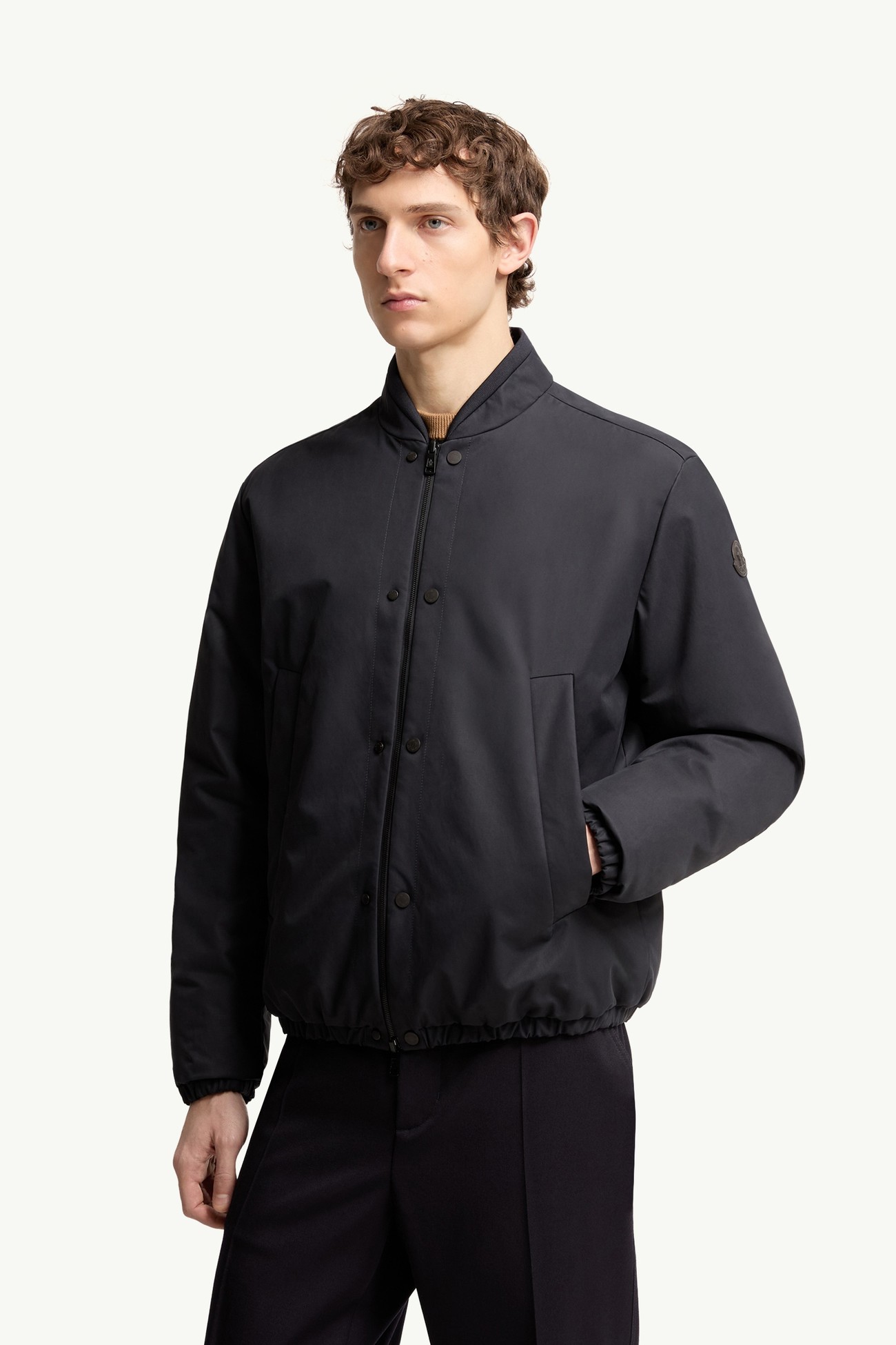 Tafoni Reversible Down Bomber Jacket Men Navy Blue Moncler 3