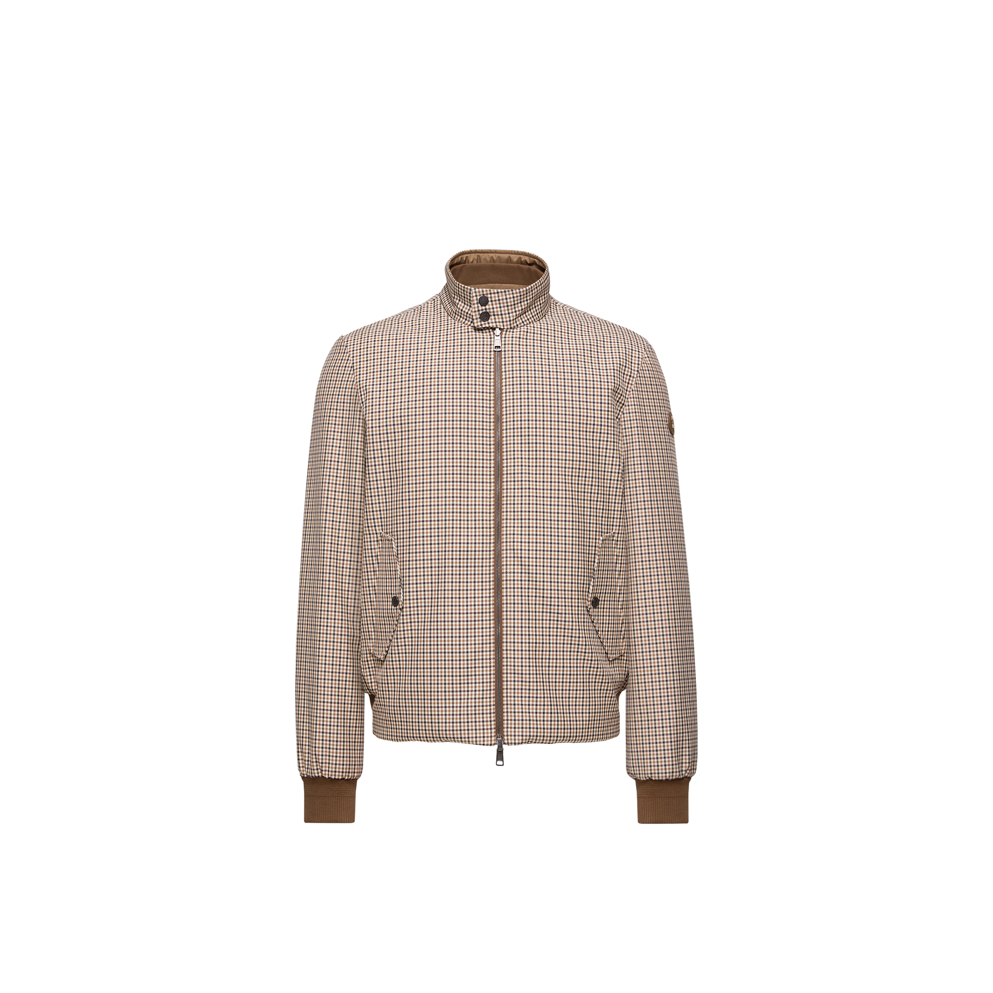 Moncler   Almogordo Reversible Short Down Jacket for Men in Beige, Size: 42