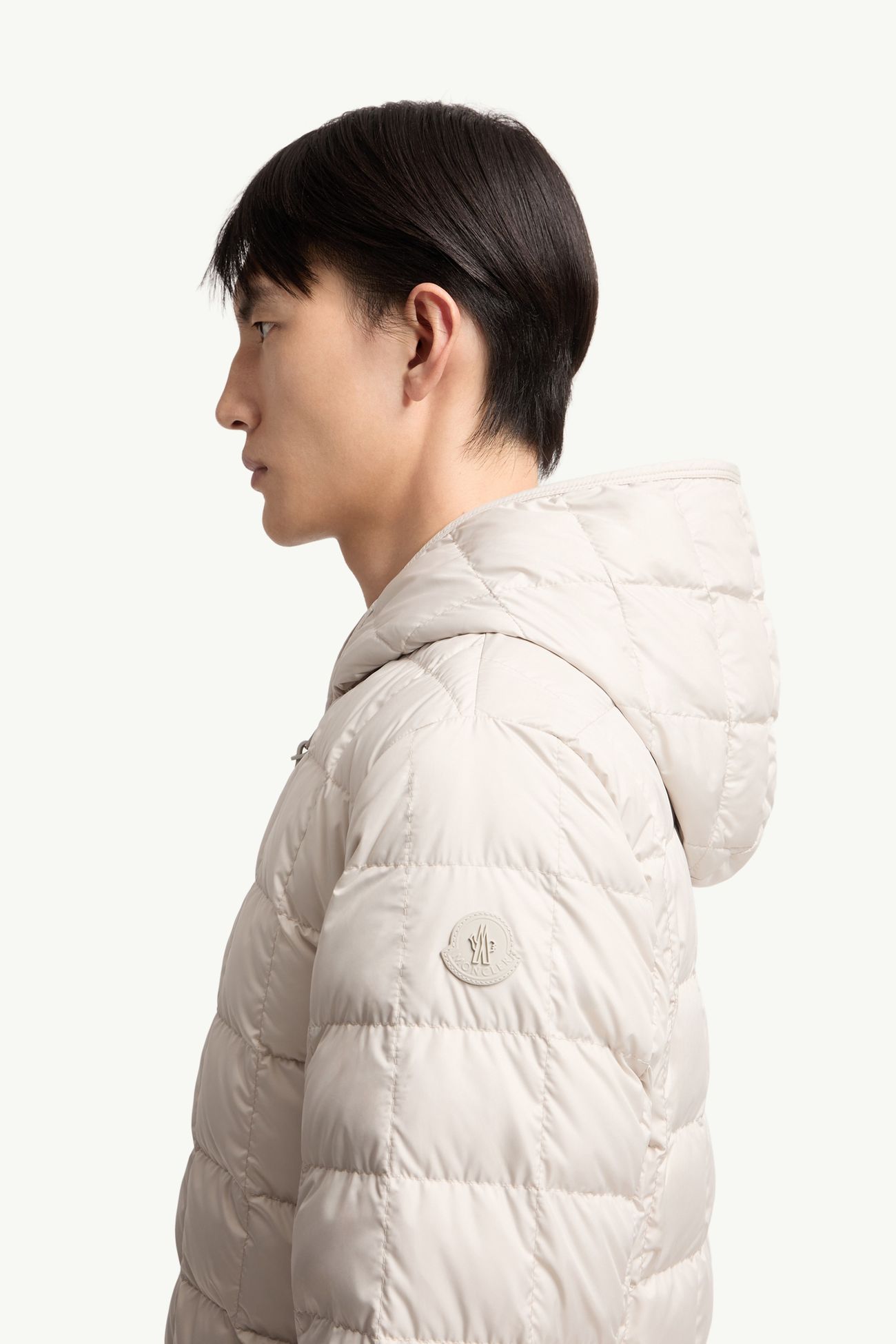 Tahrir男士方形绗缝连帽羽绒夹克外套 男士 浅米色 Moncler 1