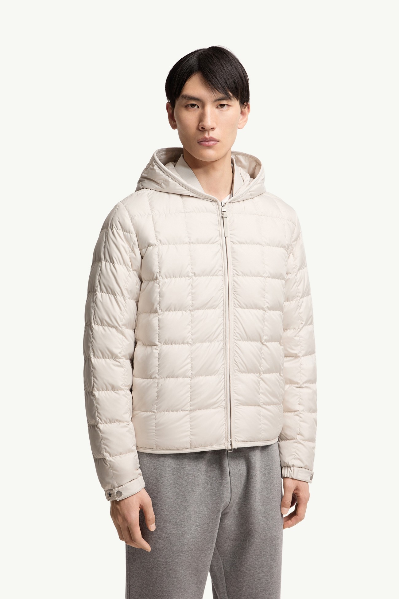 Tahrir Square-Quilted Hooded Down Jacket Men Light Beige Moncler 3