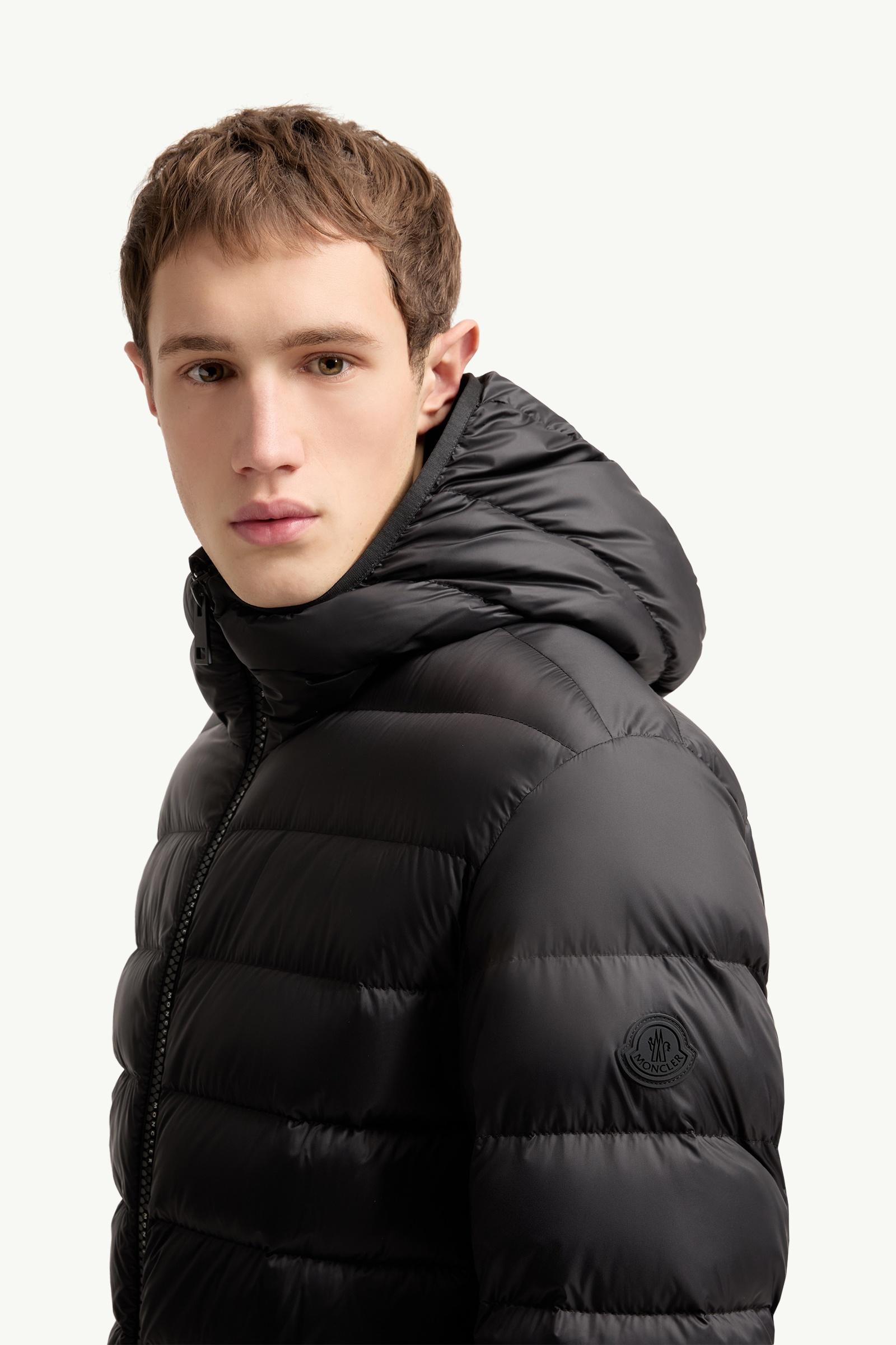 Black Alrai Hooded Short Down Jacket - Short Down Jackets for Men