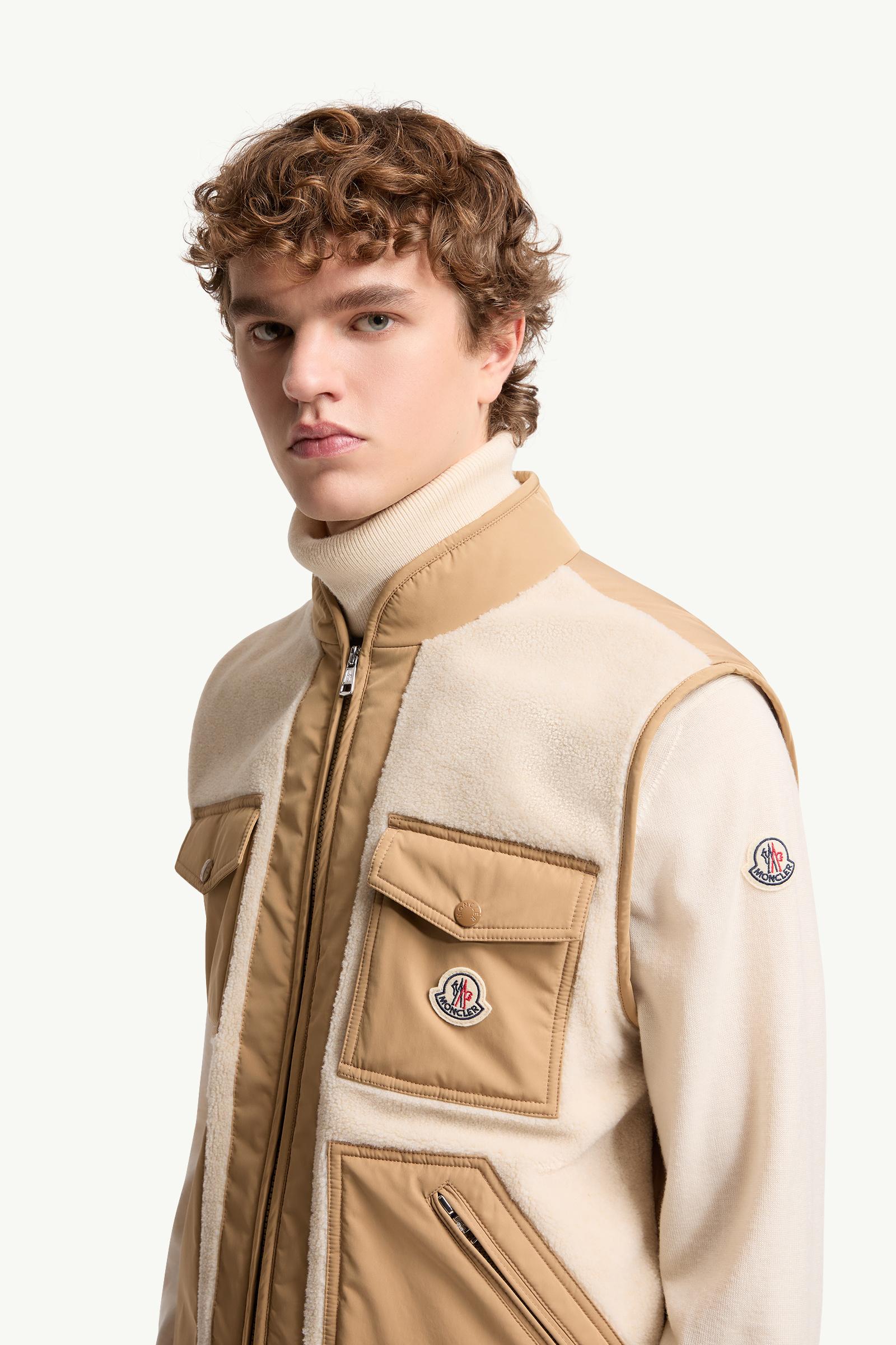 Light Beige Karakai Teddy Down Gilet - All Down Jackets for Men
