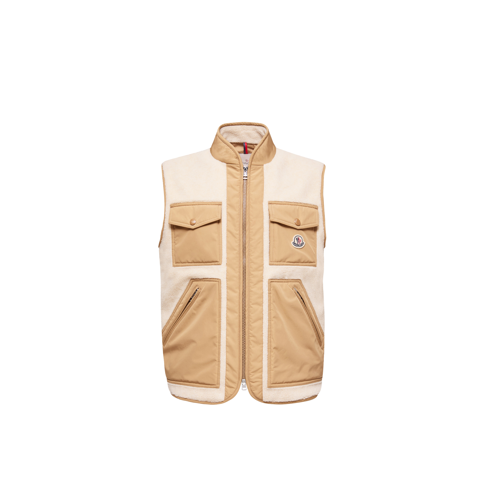 Moncler   Karakai Teddy Down Gilet for Men in Beige, Size: 40
