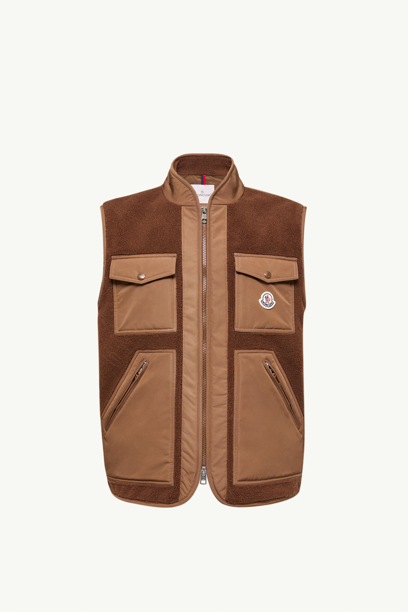 Karakai Teddy Down Gilet Men Brown Moncler 2