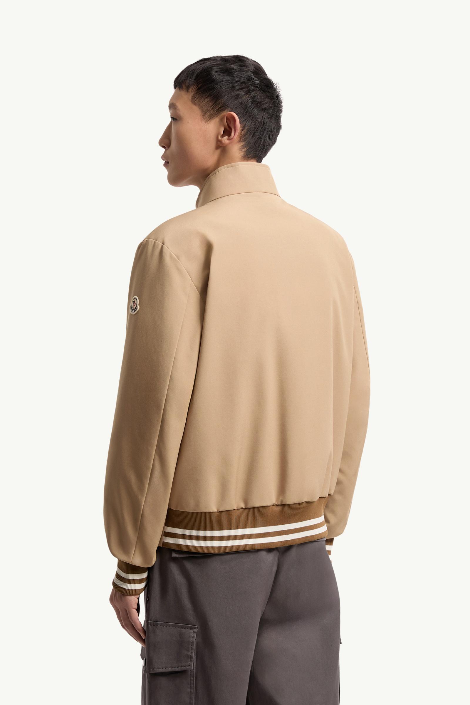 Beige Prieure Reversible Down Bomber Jacket - Short Down Jackets