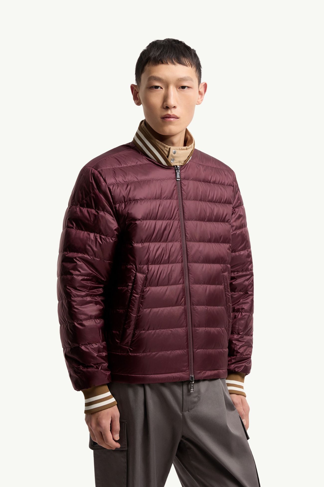 Prieure Reversible Down Bomber Jacket Men Beige Moncler 5