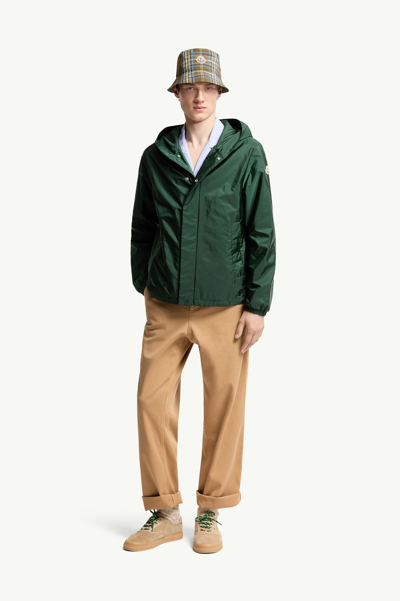 Grandans 윈드브레이커 남성 에메랄드 그린 Moncler 0