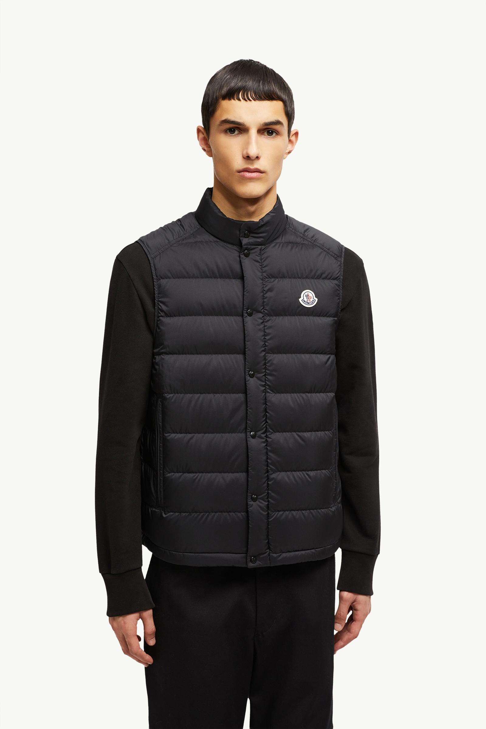 MONCLER モンクレール ×KITH BOX LOGO DOWN VEST Black Barthe Down Vest - Vests for Men | Moncler CA