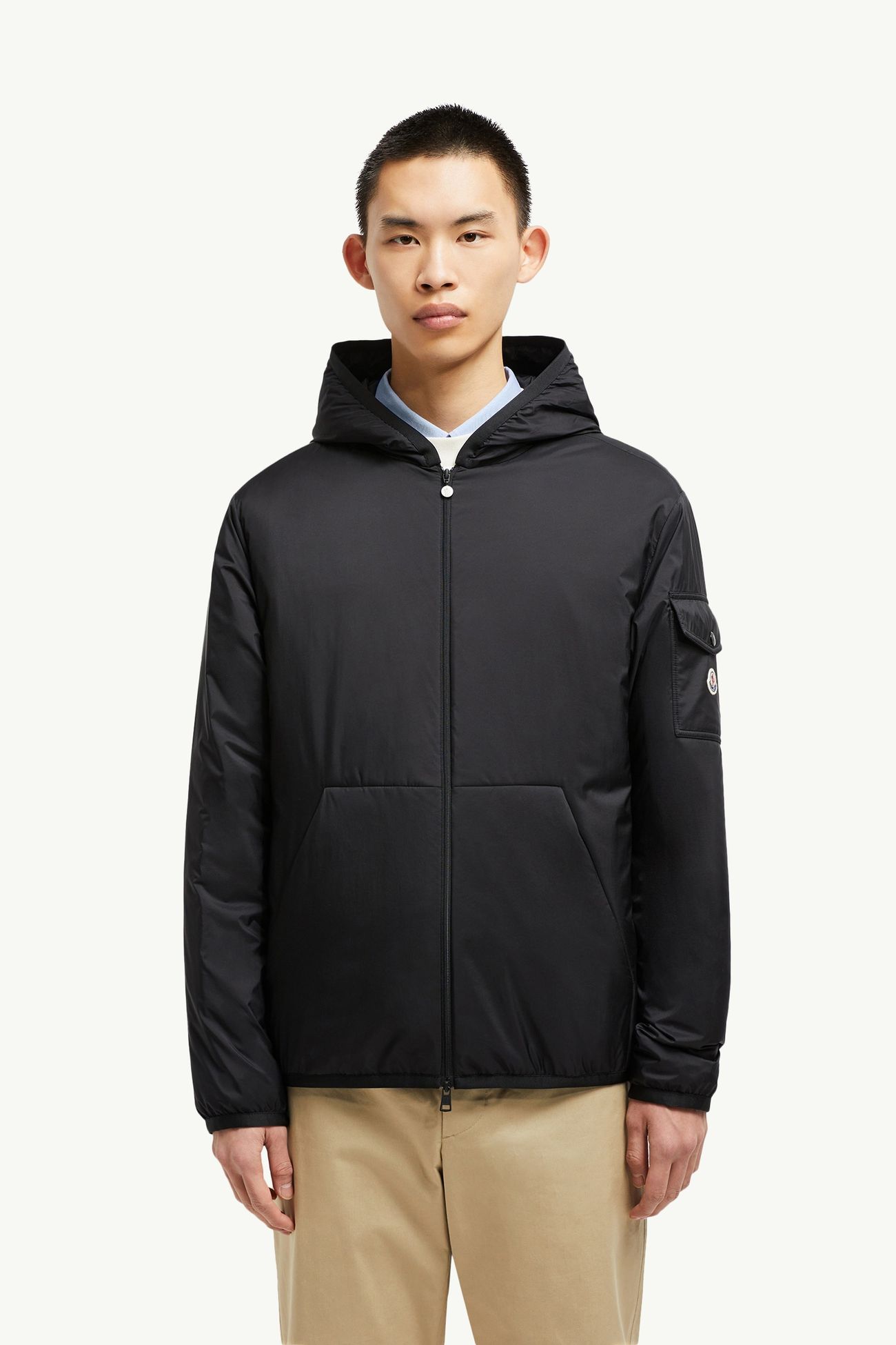 Monteynard男士连帽短款羽绒夹克外套 男士 黑色 Moncler 3