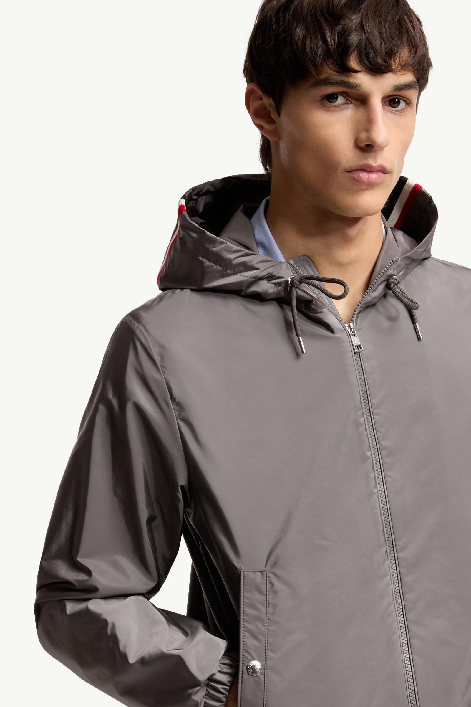 Gray Grimpeurs Hooded Jacket - Windbreakers & Raincoats for Men