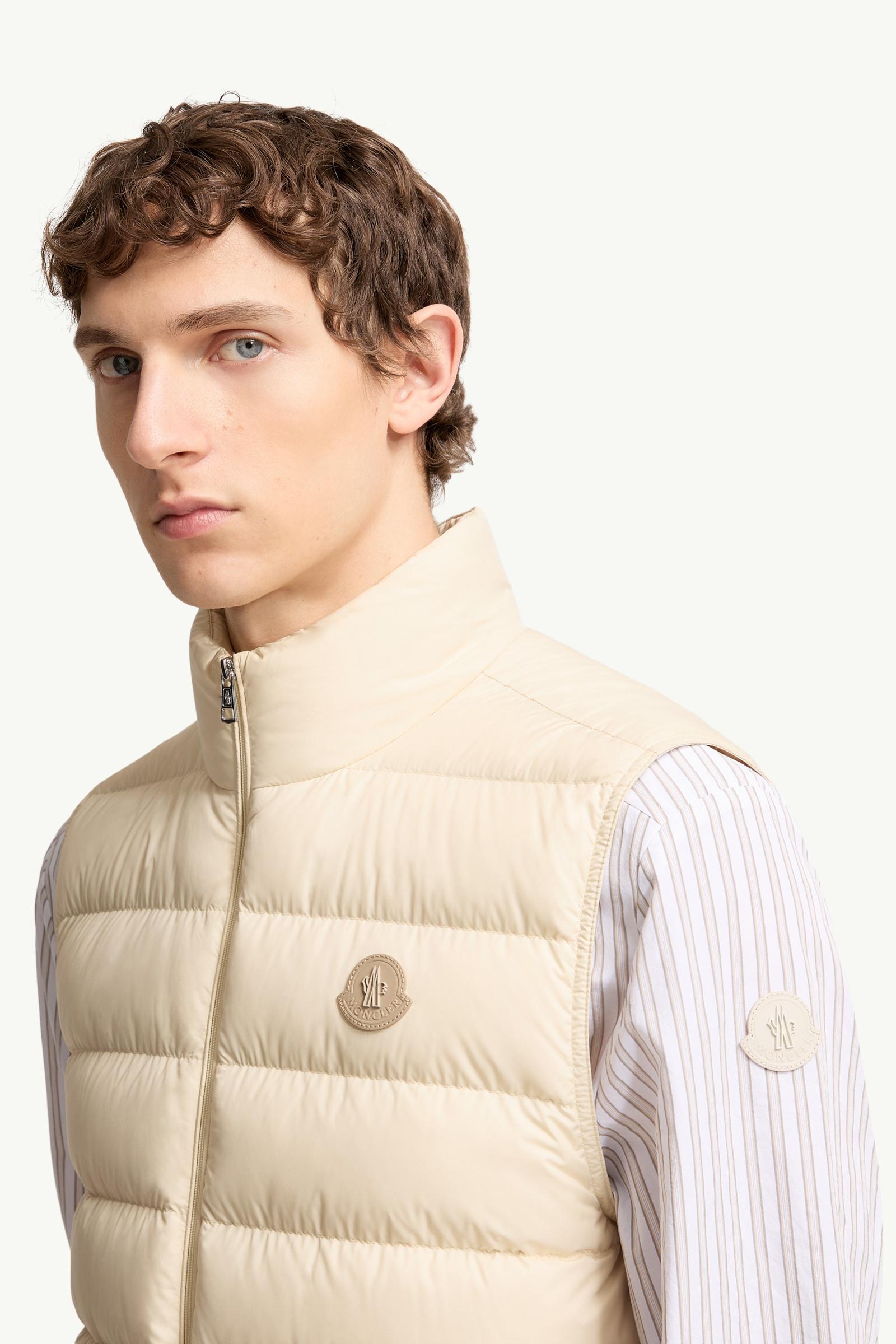 Ochre Yellow Lechtal Down Vest - Vests for Men | Moncler US