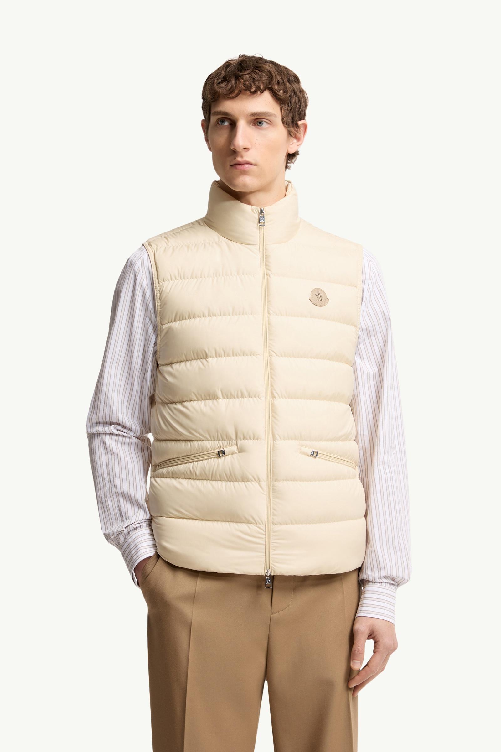 Ochre Yellow Lechtal Down Vest - Vests for Men | Moncler US