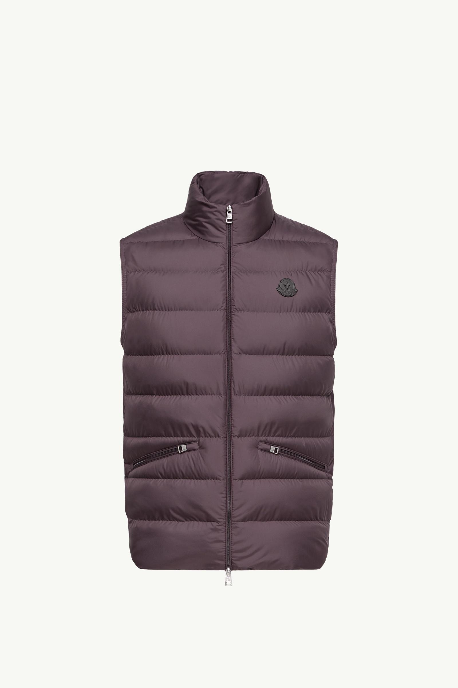 Lechtal Down Gilet Men Grape Red Moncler