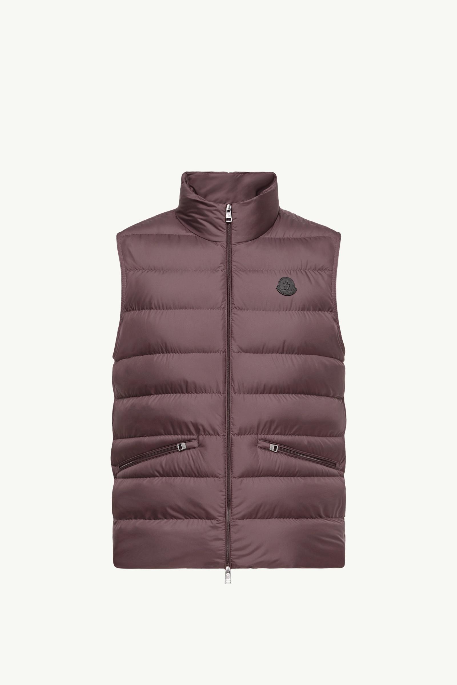 Grape Red Lechtal Down Vest - Vests for Men | Moncler US