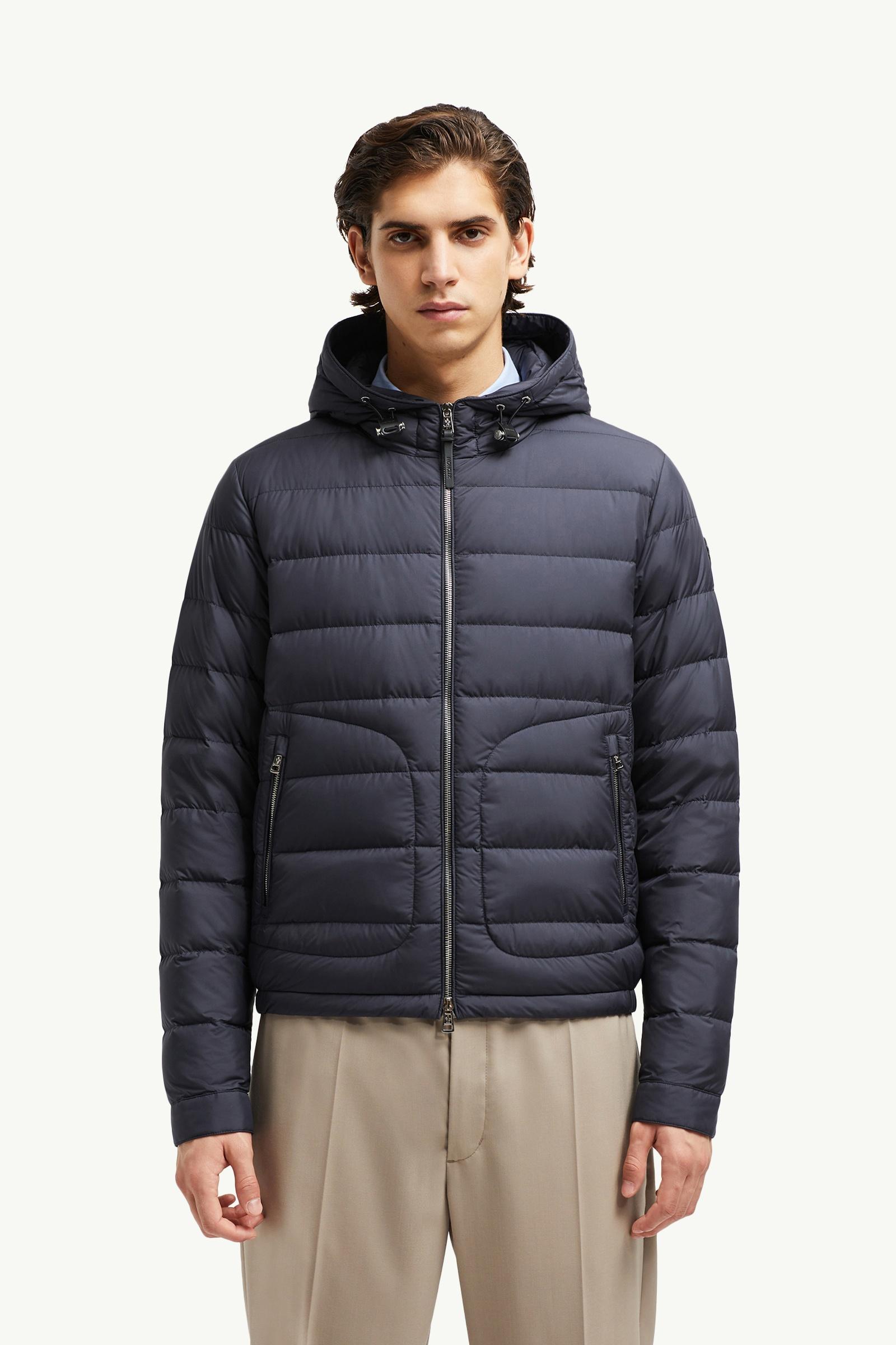 Navy Blue Sestriere Hooded Short Down Jacket - test for test