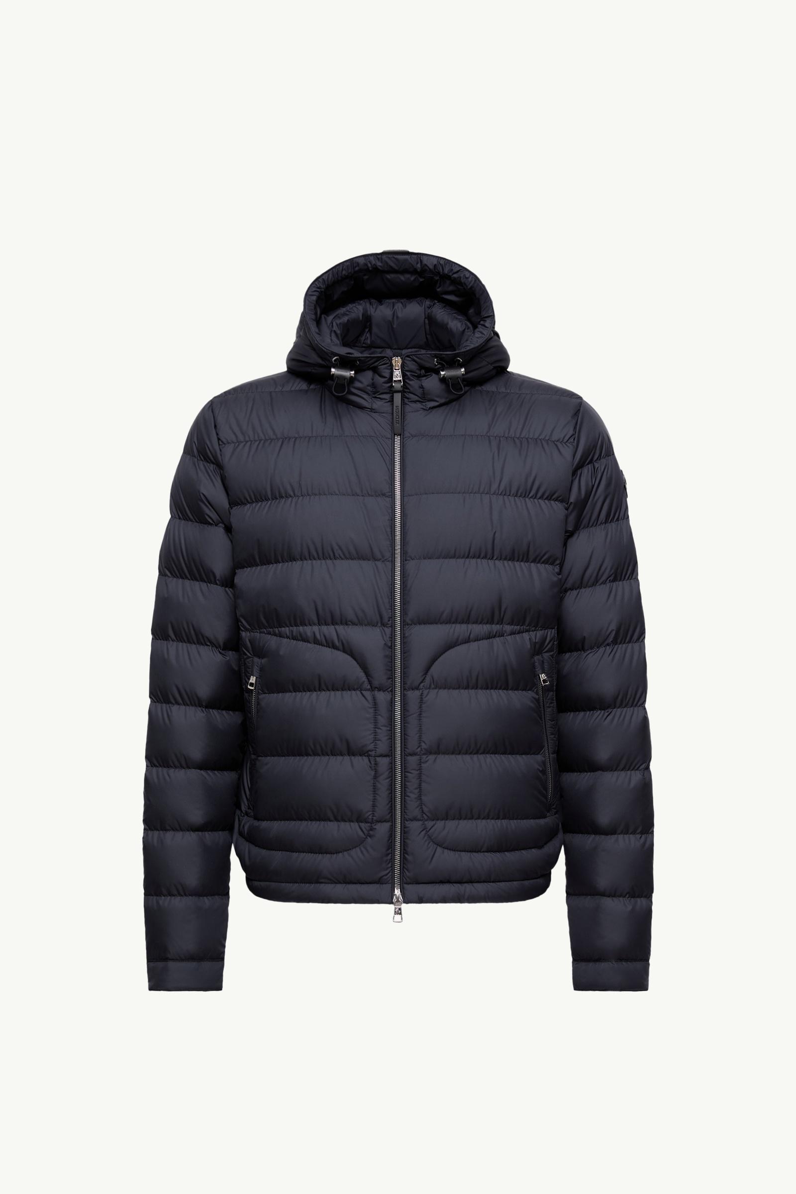 Sestriere Hooded Short Down Jacket Men Navy Blue Moncler