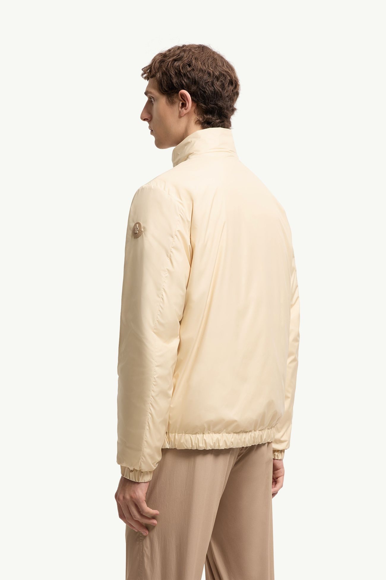 Berre kurze Daunenjacke Herren Ockergelb Moncler 4