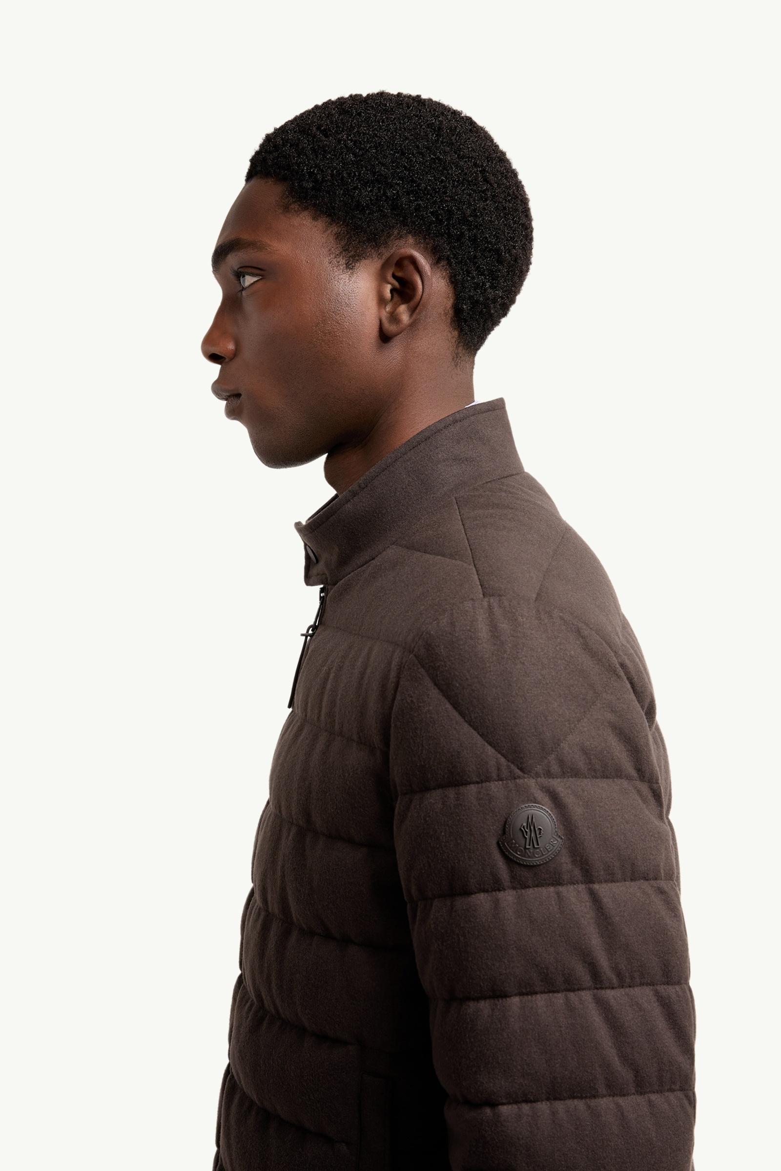 Brown Luray Cashmere Blend Short Down Jacket - Short Down Jackets