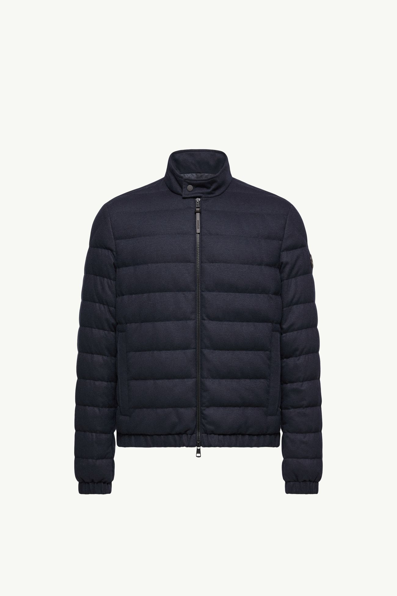 Luray Cashmere Blend Short Down Jacket Men Navy Blue Moncler 2