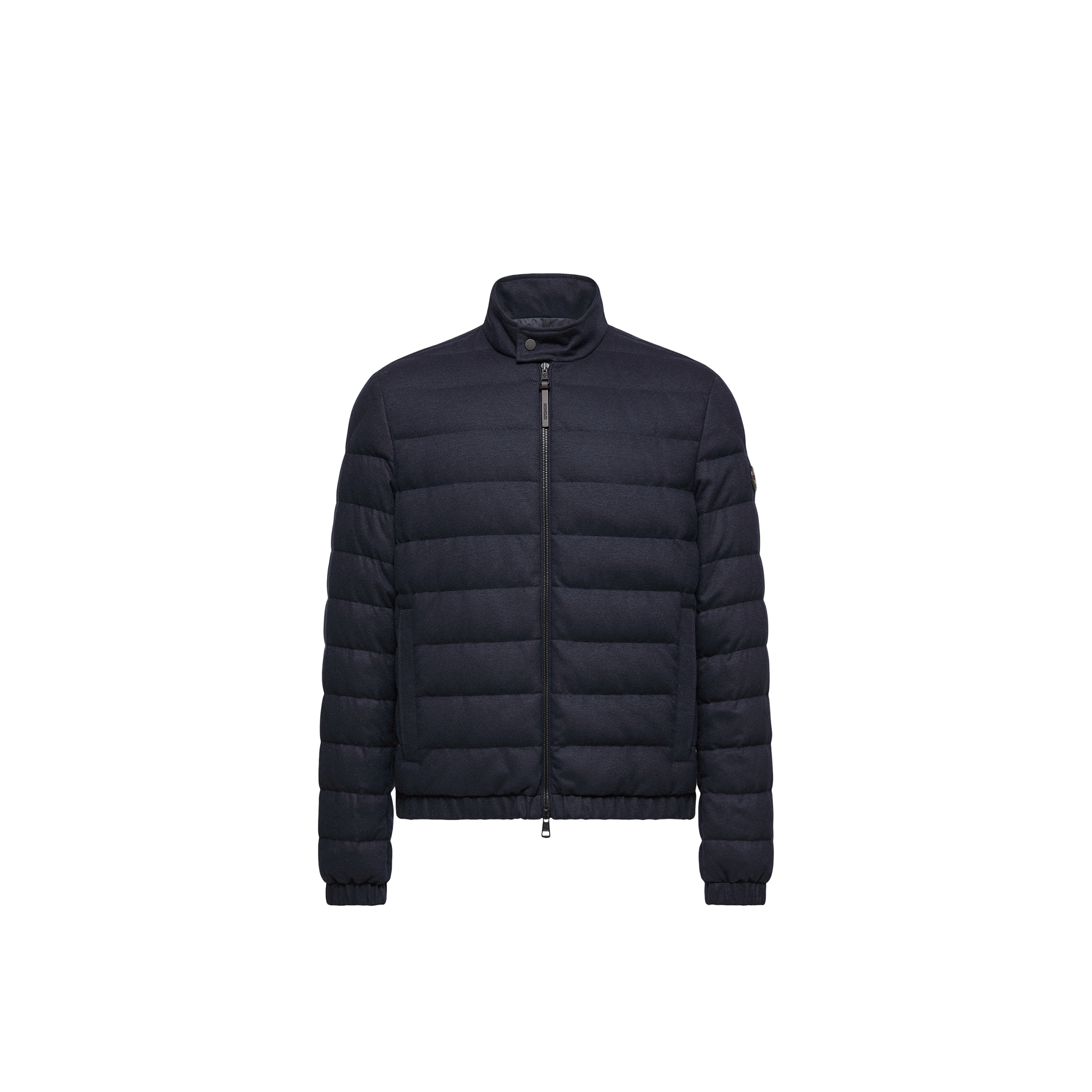 Moncler   Luray Cashmere Blend Short Down Jacket for Men in Blue, Size: 38