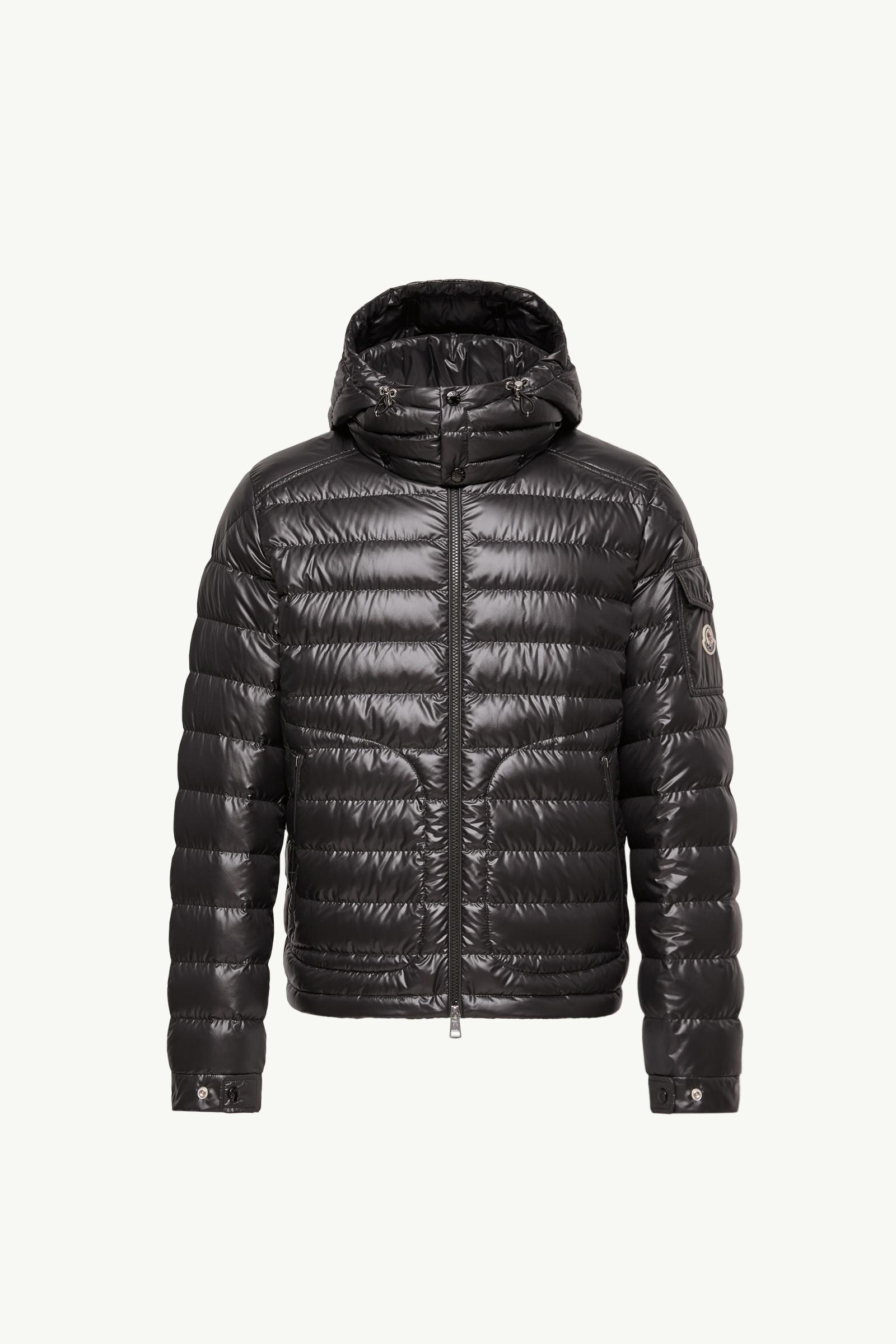 Black Lauros Hooded Short Down Jacket - Short Down Jackets for Men