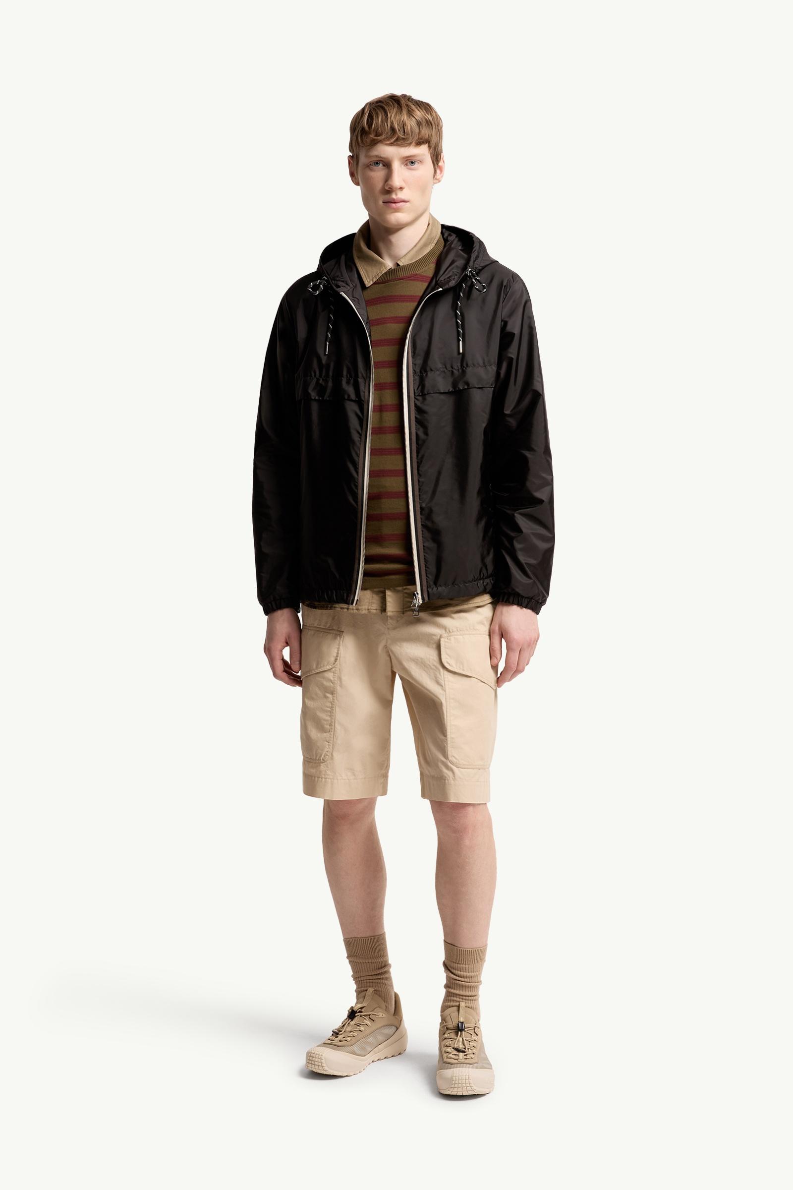 Black Nidge Hooded Jacket - Windbreakers & Raincoats for Men