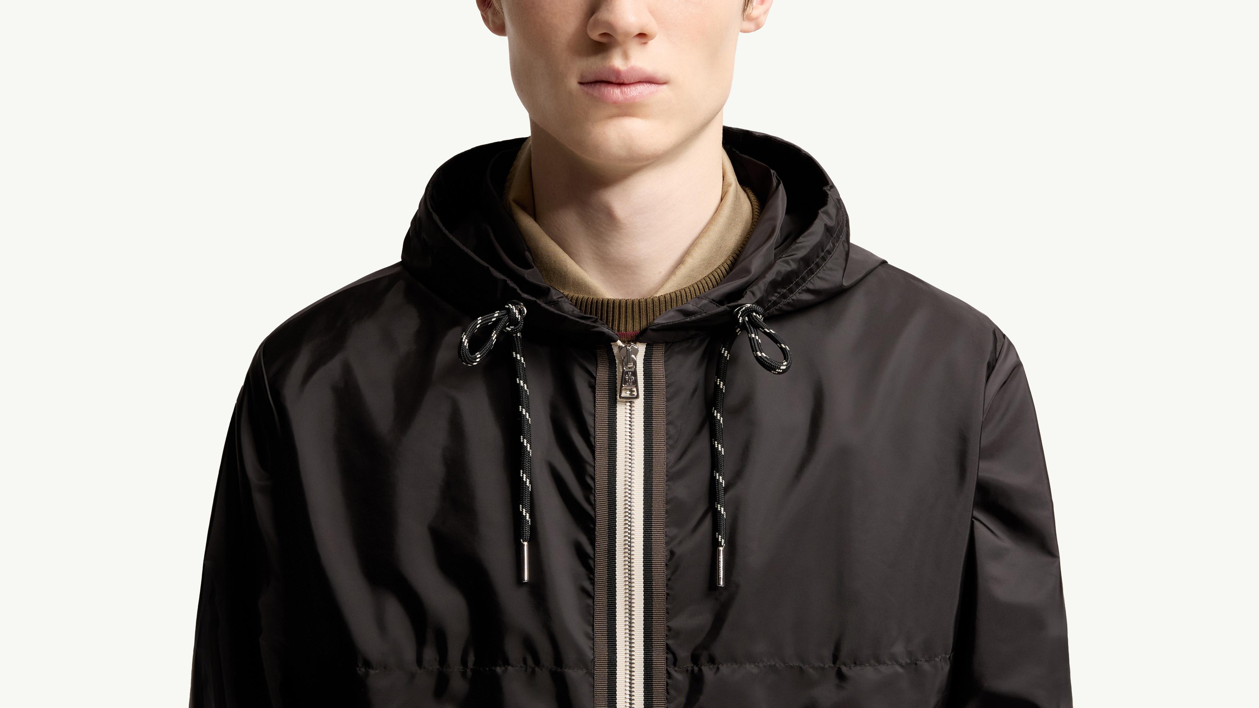 Black Nidge Hooded Jacket - Windbreakers & Raincoats for Men
