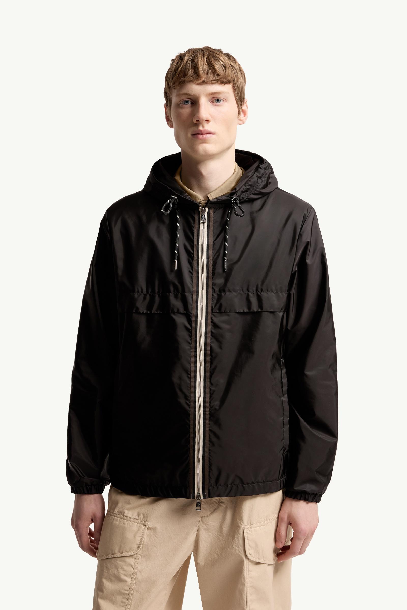Black Nidge Hooded Jacket - Windbreakers & Raincoats for Men