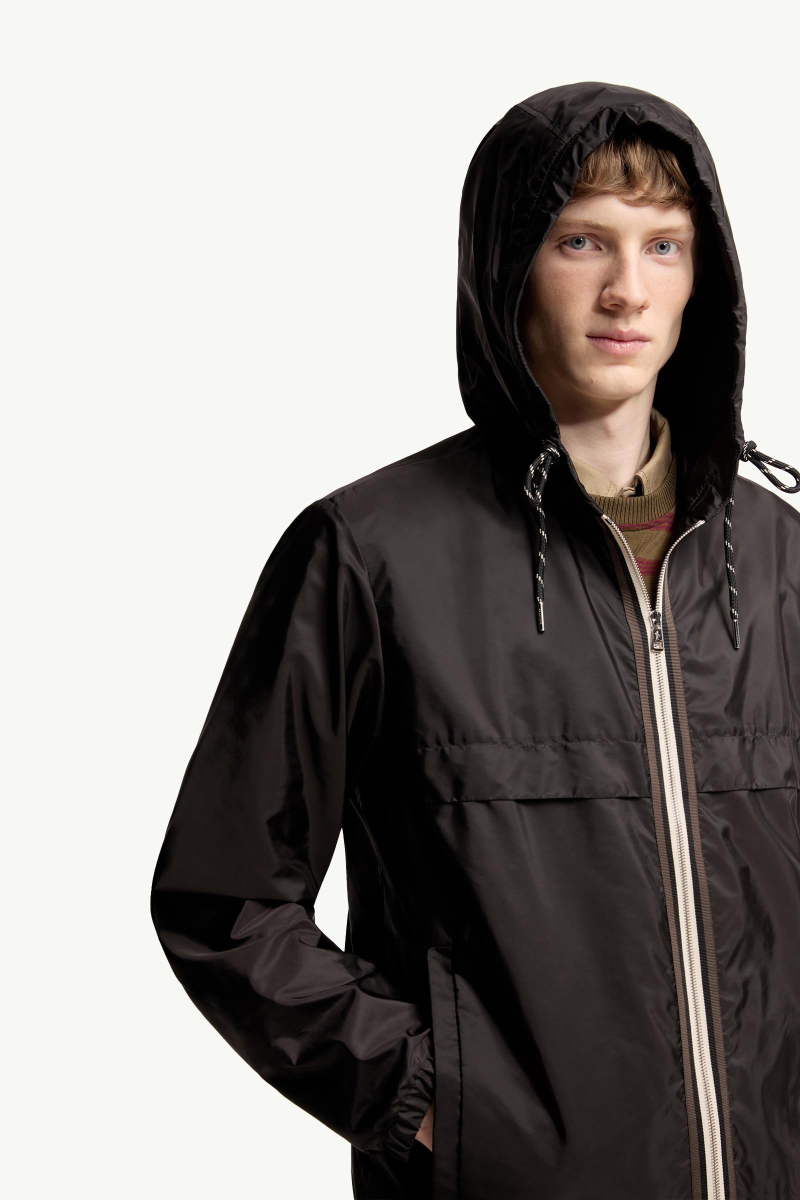 Black Nidge Hooded Jacket - Windbreakers & Raincoats for Men