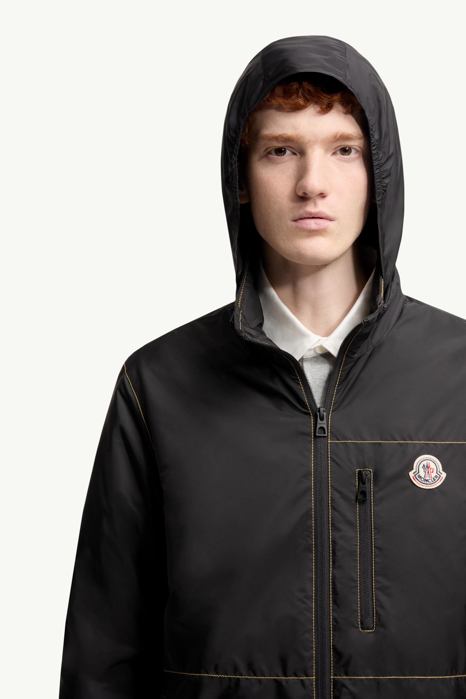 Black Arrakis Jacket - Windbreakers & Raincoats for Men | Moncler US